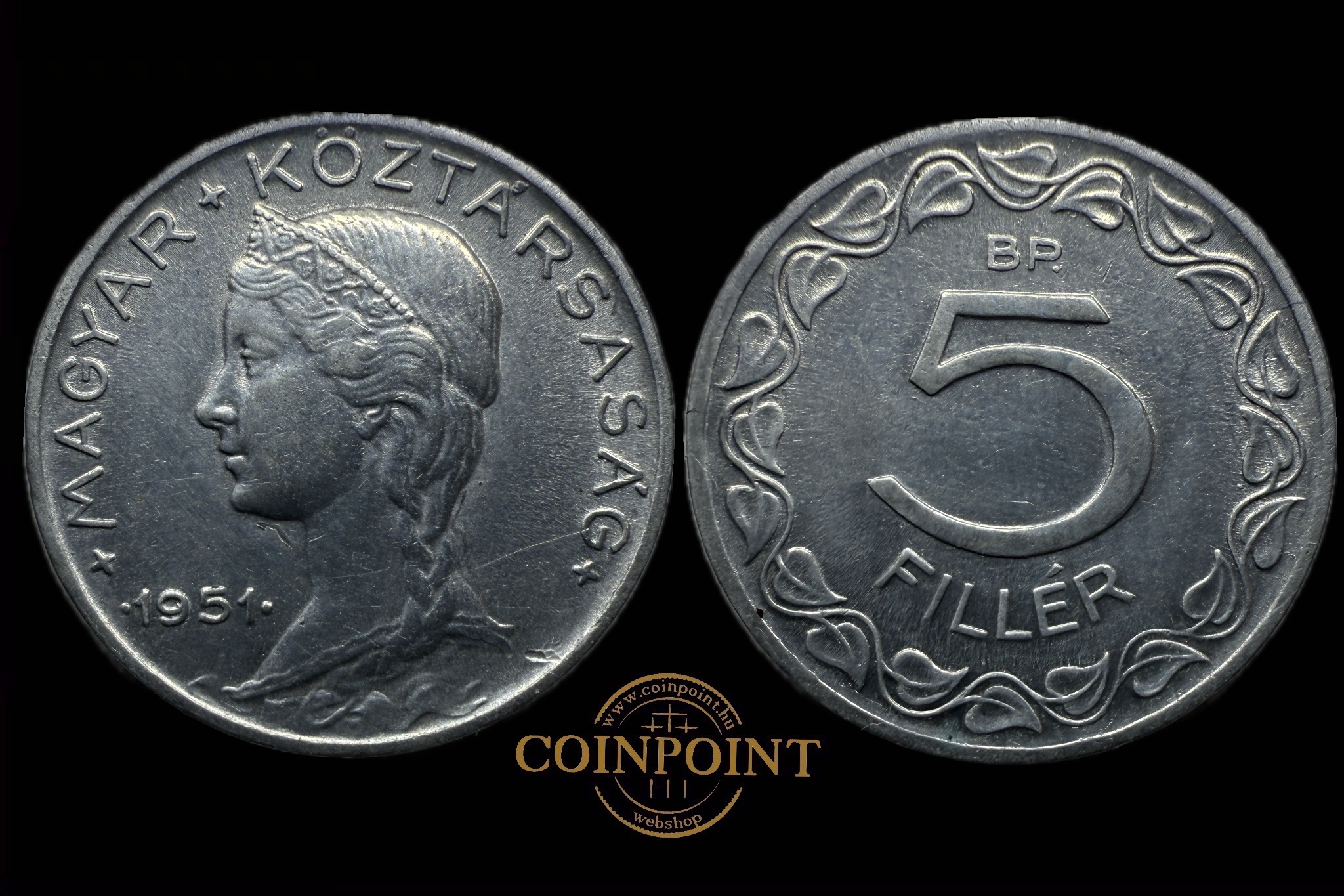 5 Fillér 1951 Adamo F2 aUNC