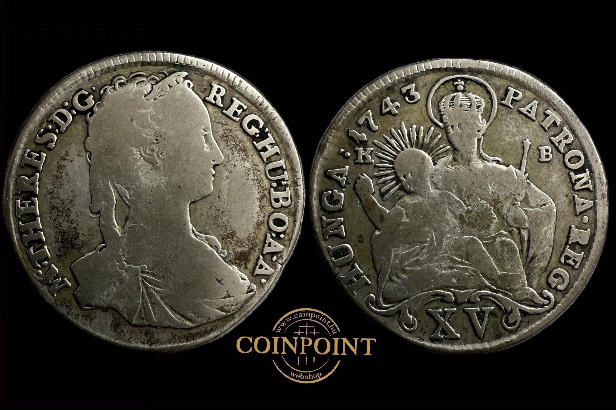 Mária Terézia 15 Krajcár (1743)K-B