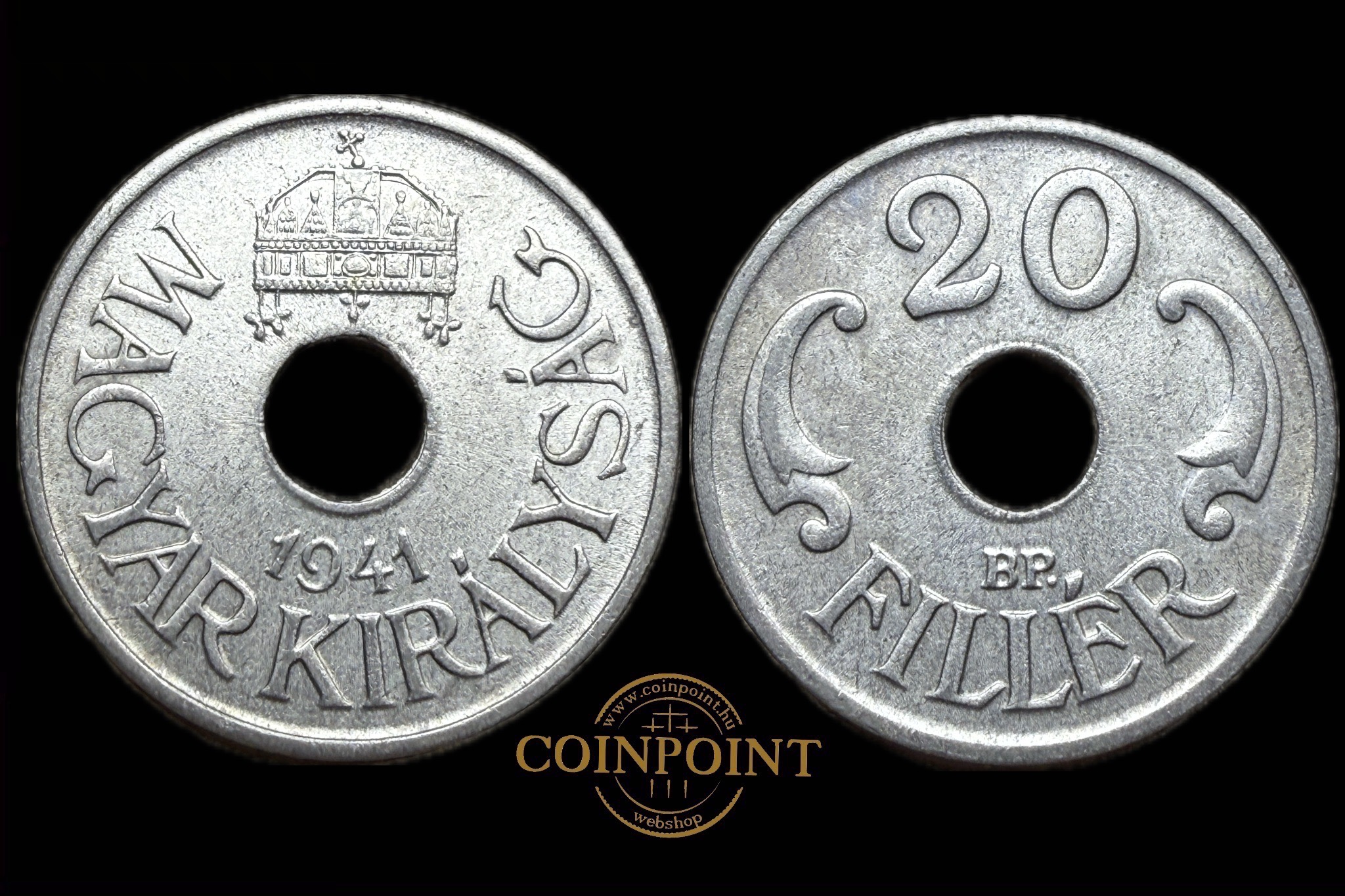 Magyar Királyság (1941) 20 fillér Adamo P4.1