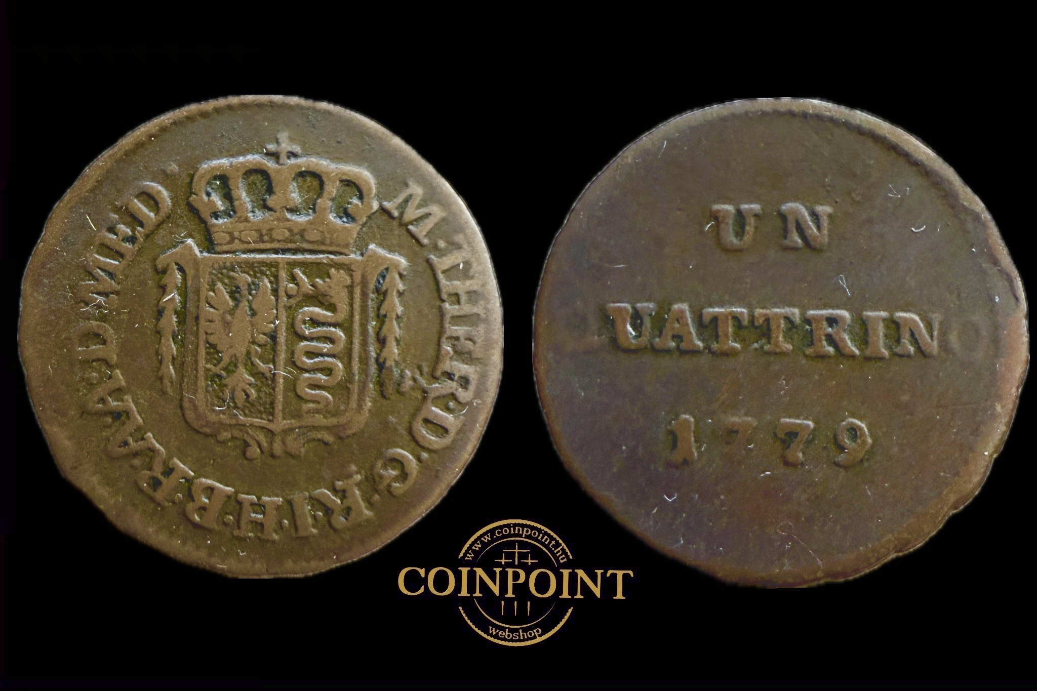 Mária Terézia 1 Quattrino (1779) Milano