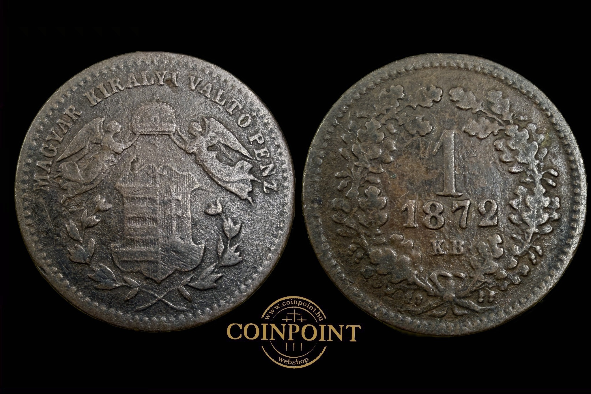 Ferenc József 1 Krajcár 1872 KB