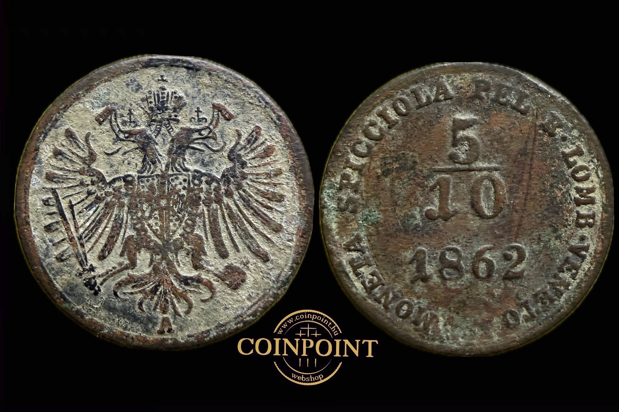 Ferenc József 5/10 Soldo 1862