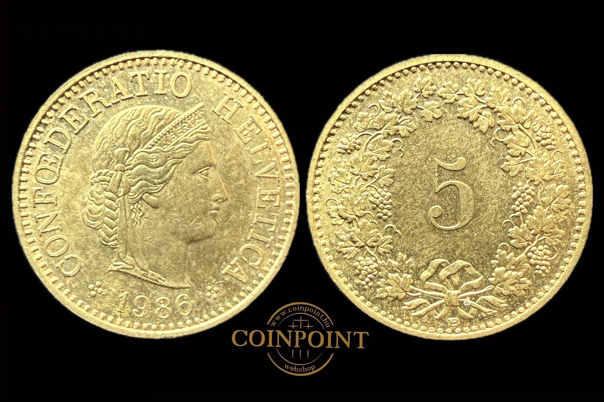 Svájc 5 Rappen 1986