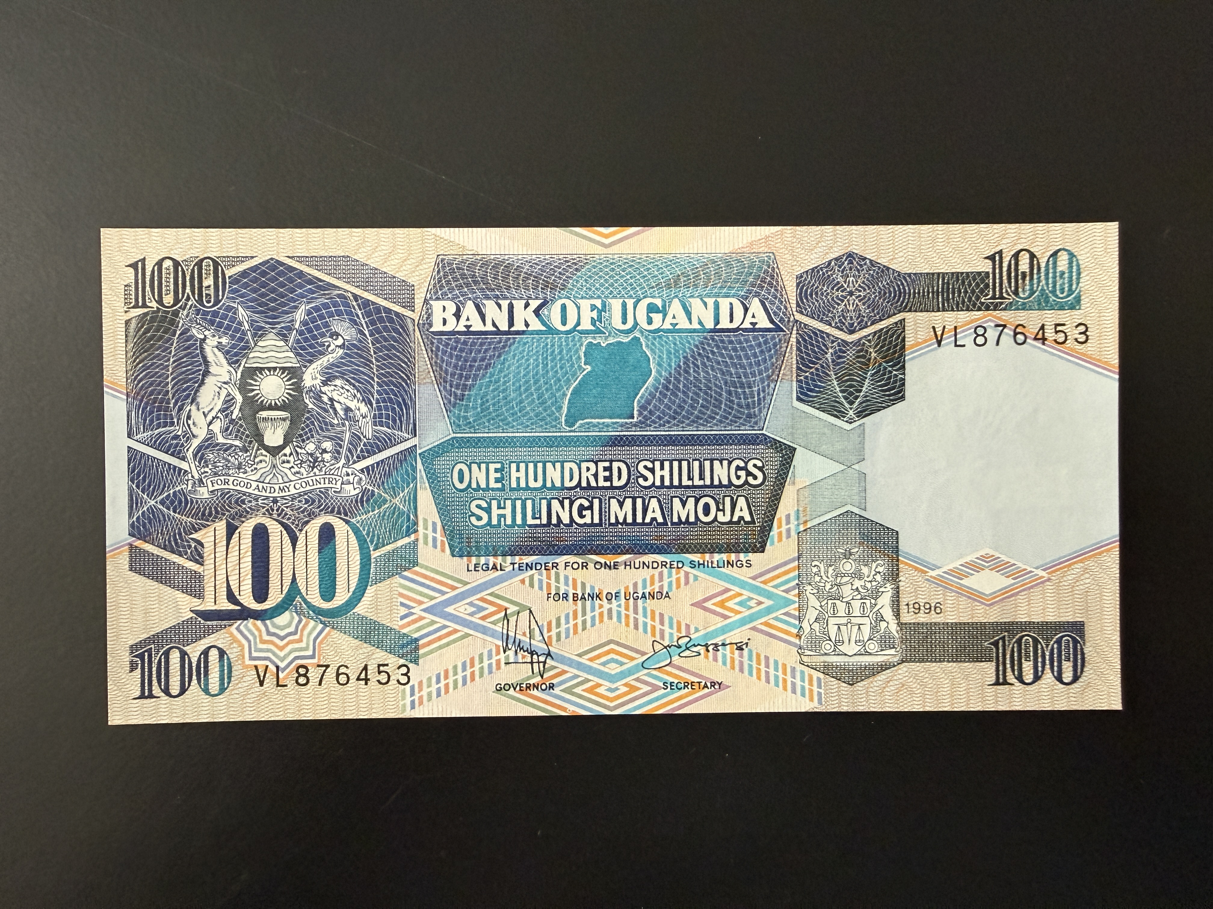 Uganda 100 Shillings 1996 (P.31c) UNC