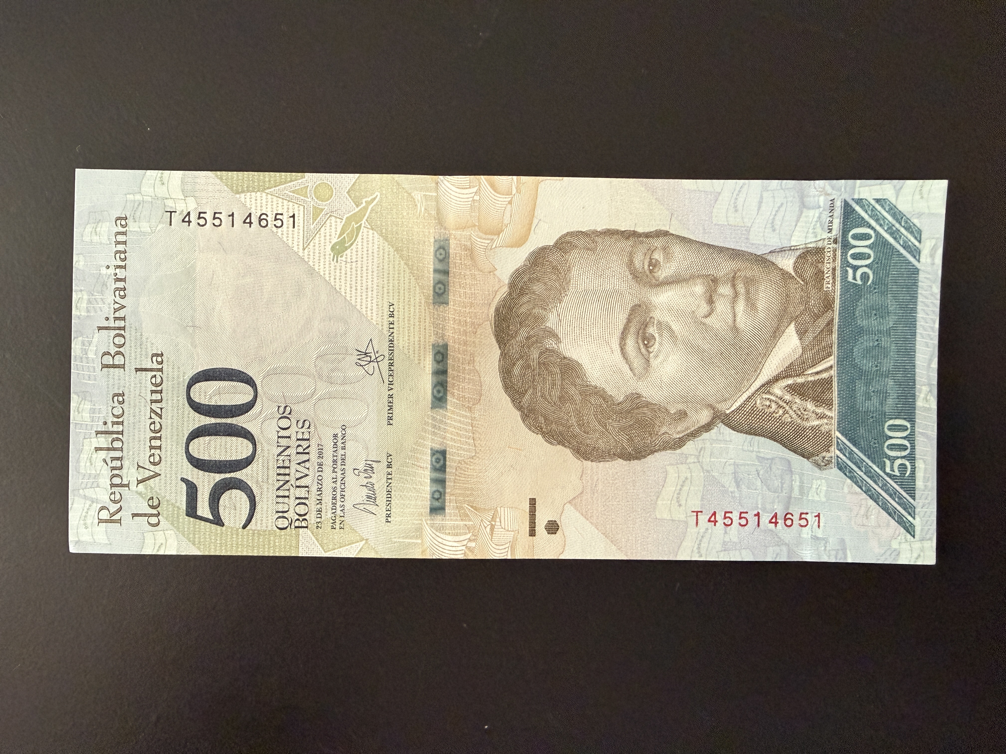 VENEZUELA 500 Bolivares 23.3.2017 (P.94) UNC