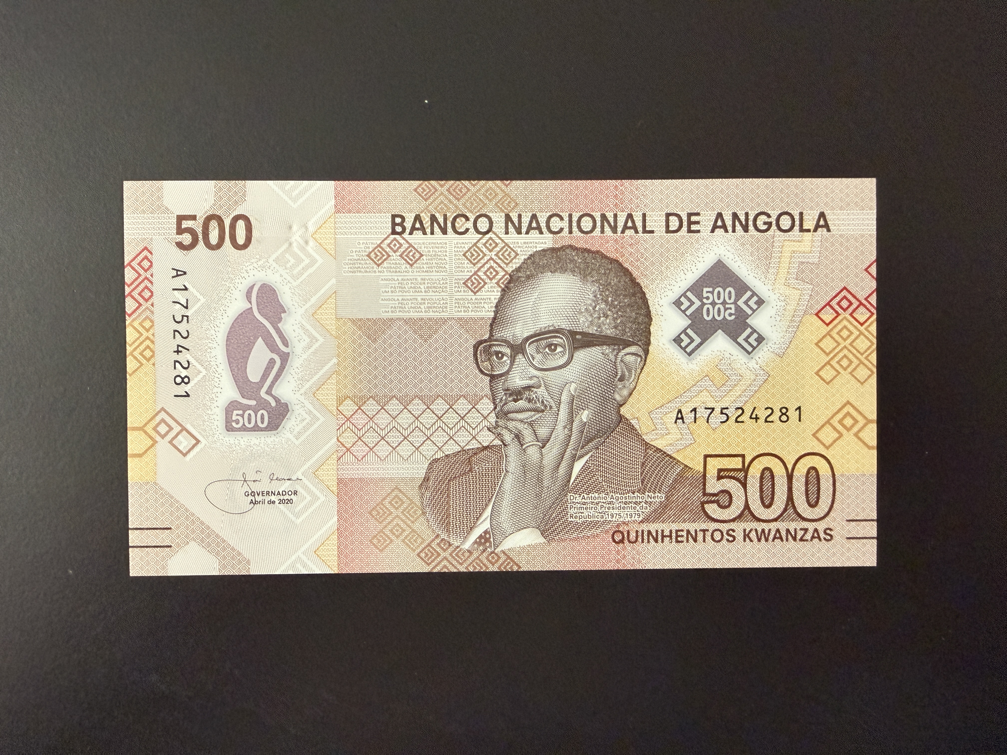 Angola 500 Kwanzas 2020 (P.161) UNC - polymer