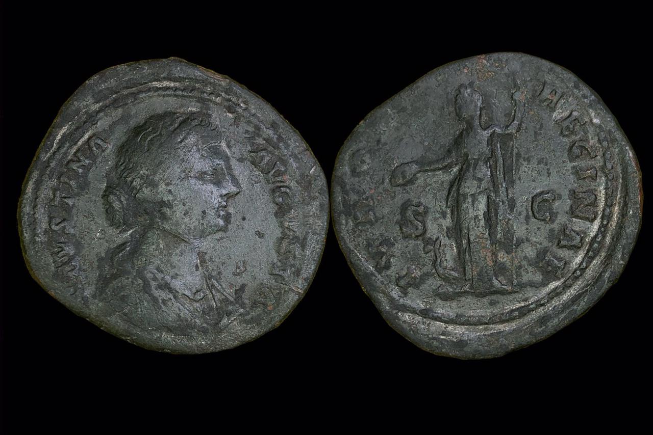 Faustina JR. sestertius(147-176) RIC 1645
