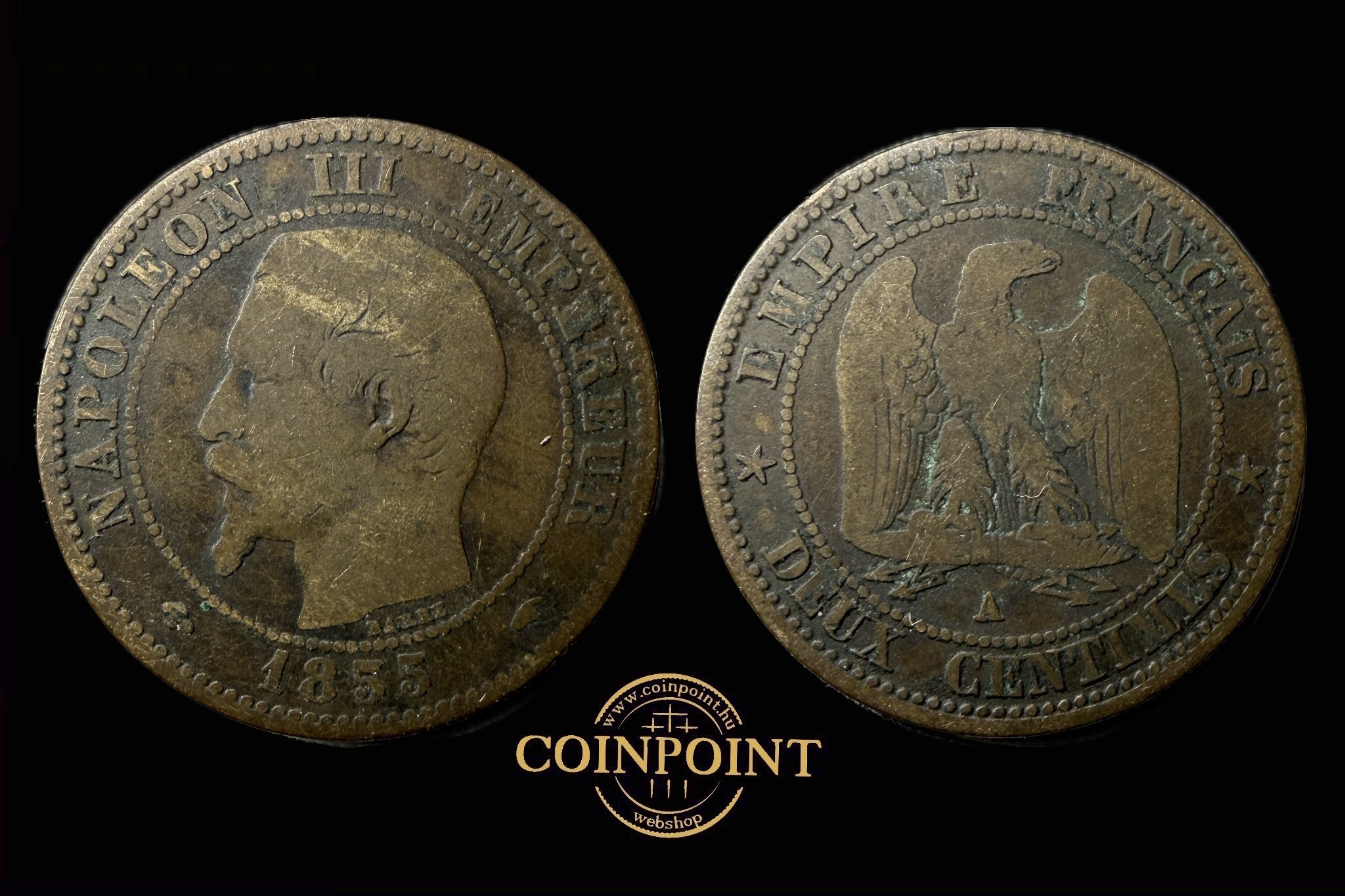 III.Napoleon 2 Centimes 1855