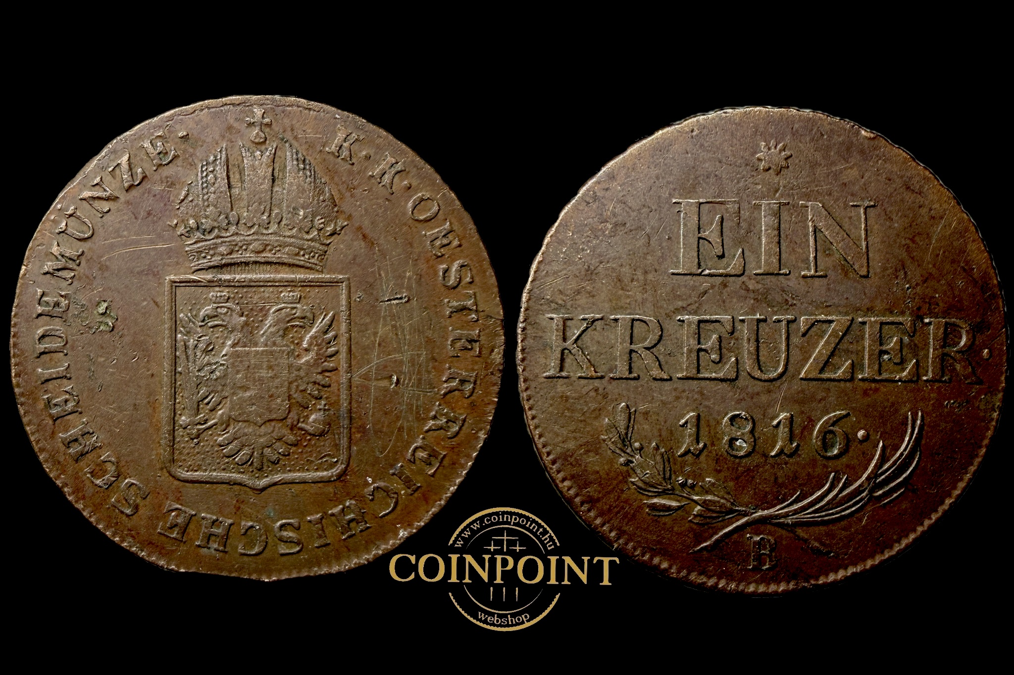 Ferenc 1 Krajcár 1816 B Adamo C14