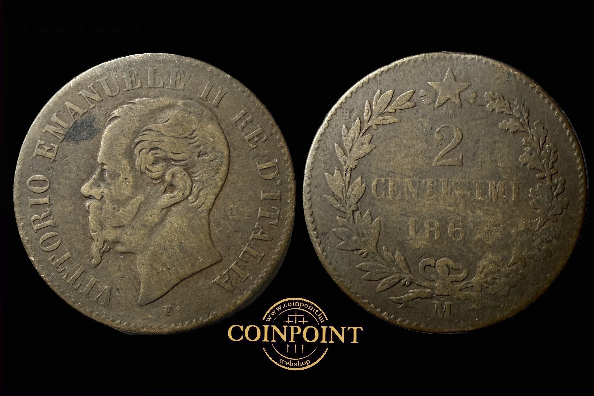 2 Centesimi 1867 Vittorio Emanuele