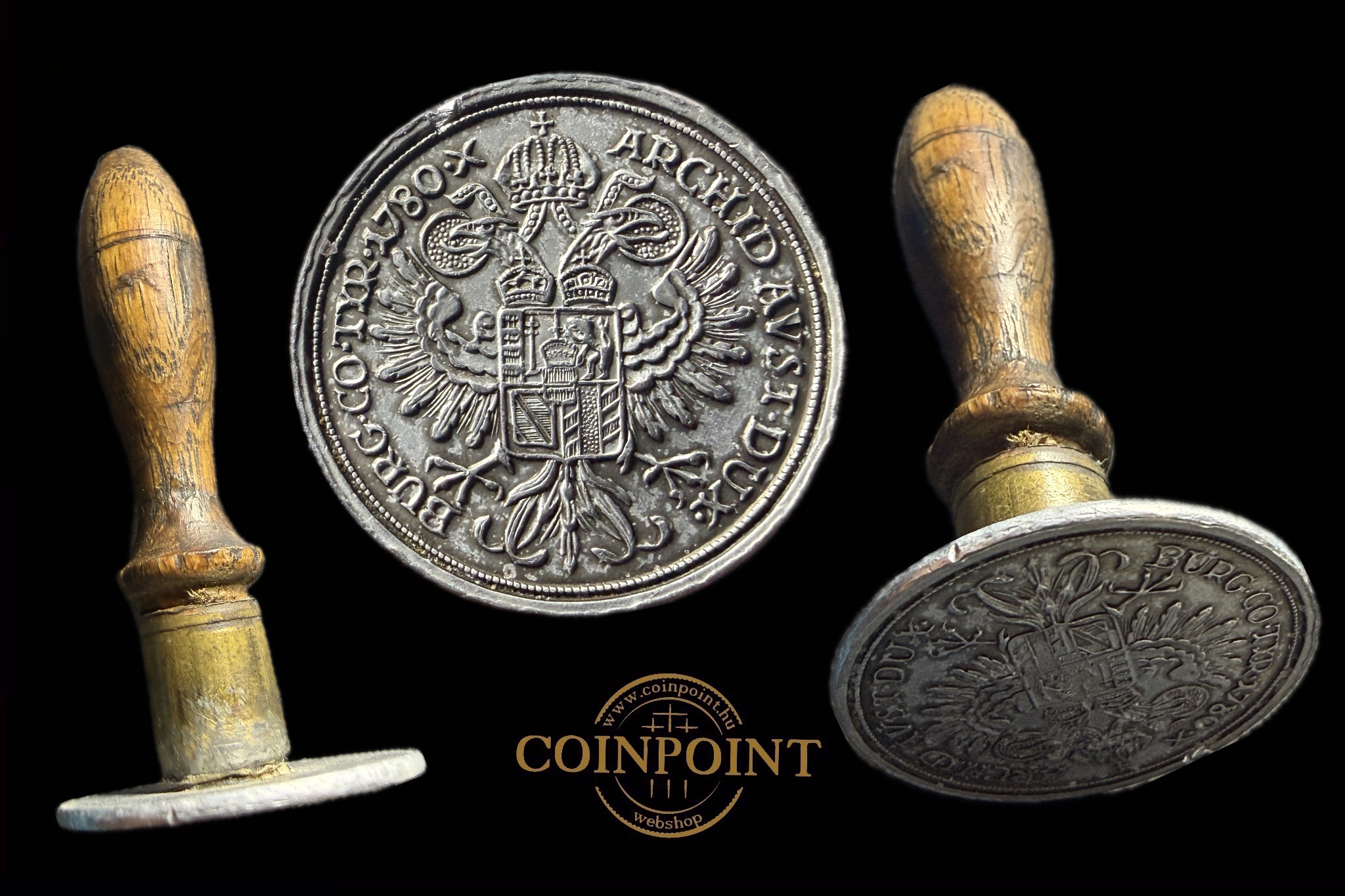 Maria Theresia 1780 Aluminium pozitív pecsét