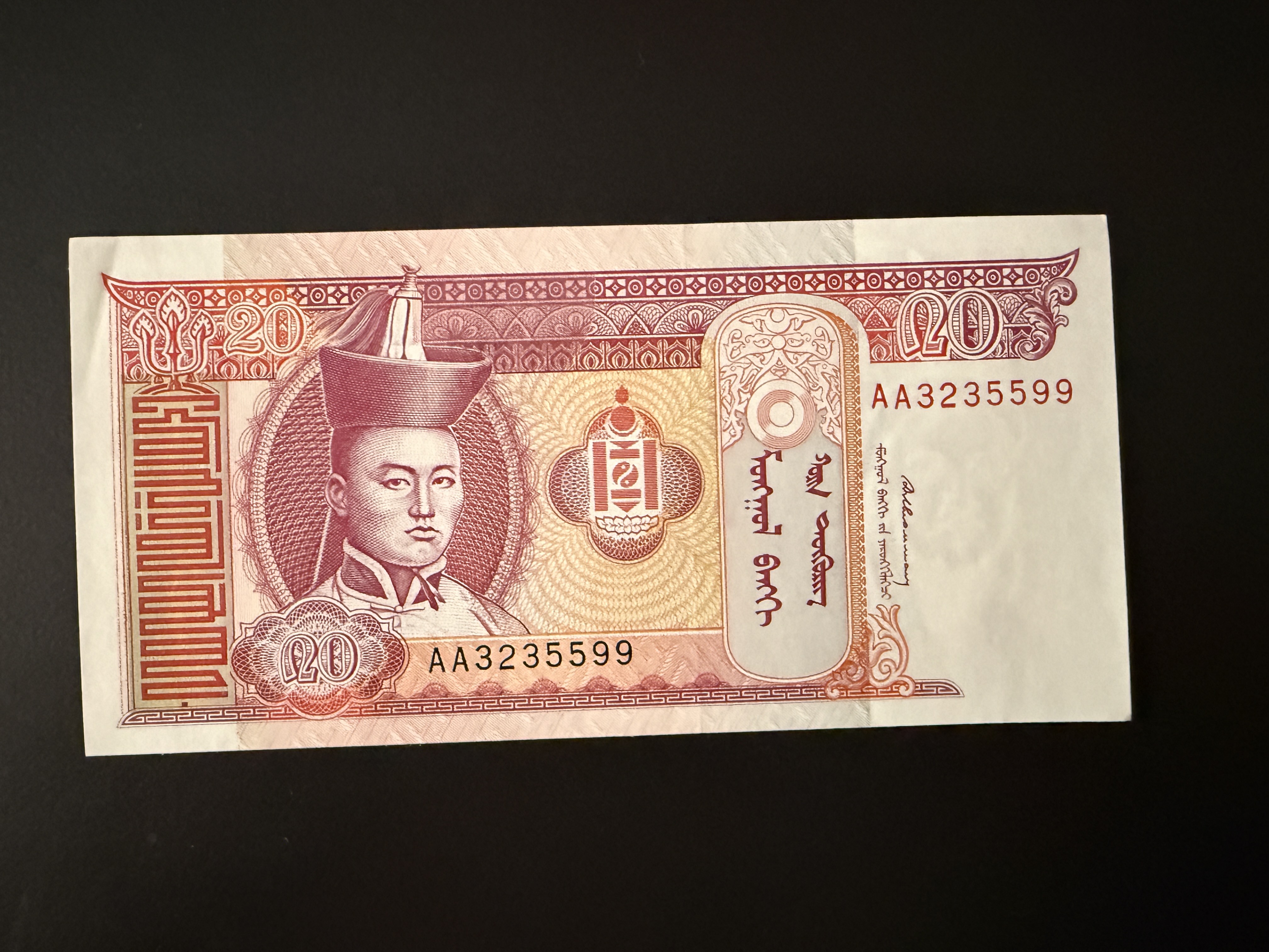 MONGOLIA 20 Tөгрөг 1993 (P.55) UNC