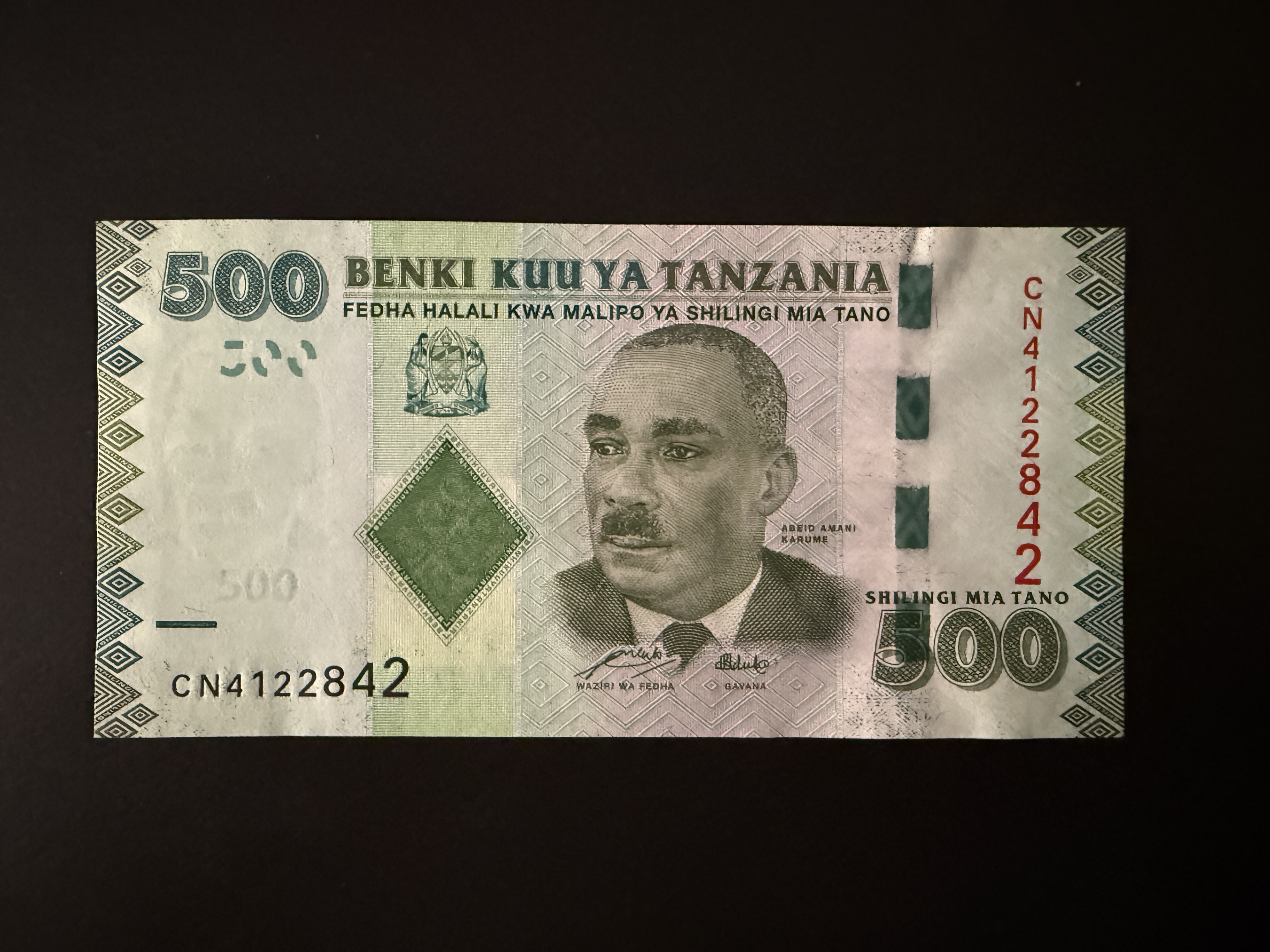 TANZANIA 500 Shilingi 2010 (P.40) UNC