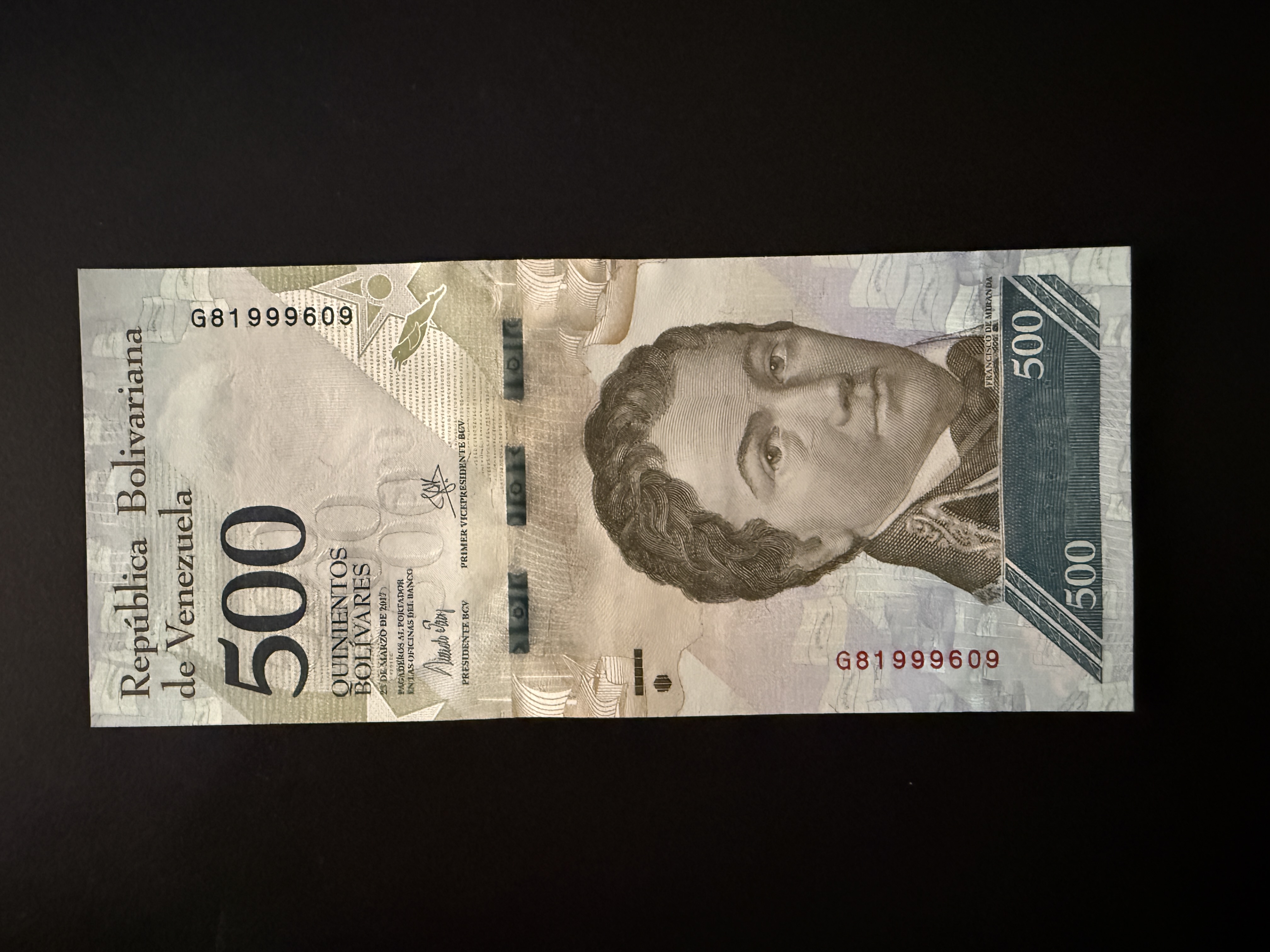 VENEZUELA 500 Bolivares 23.3.2017 (P.94) UNC