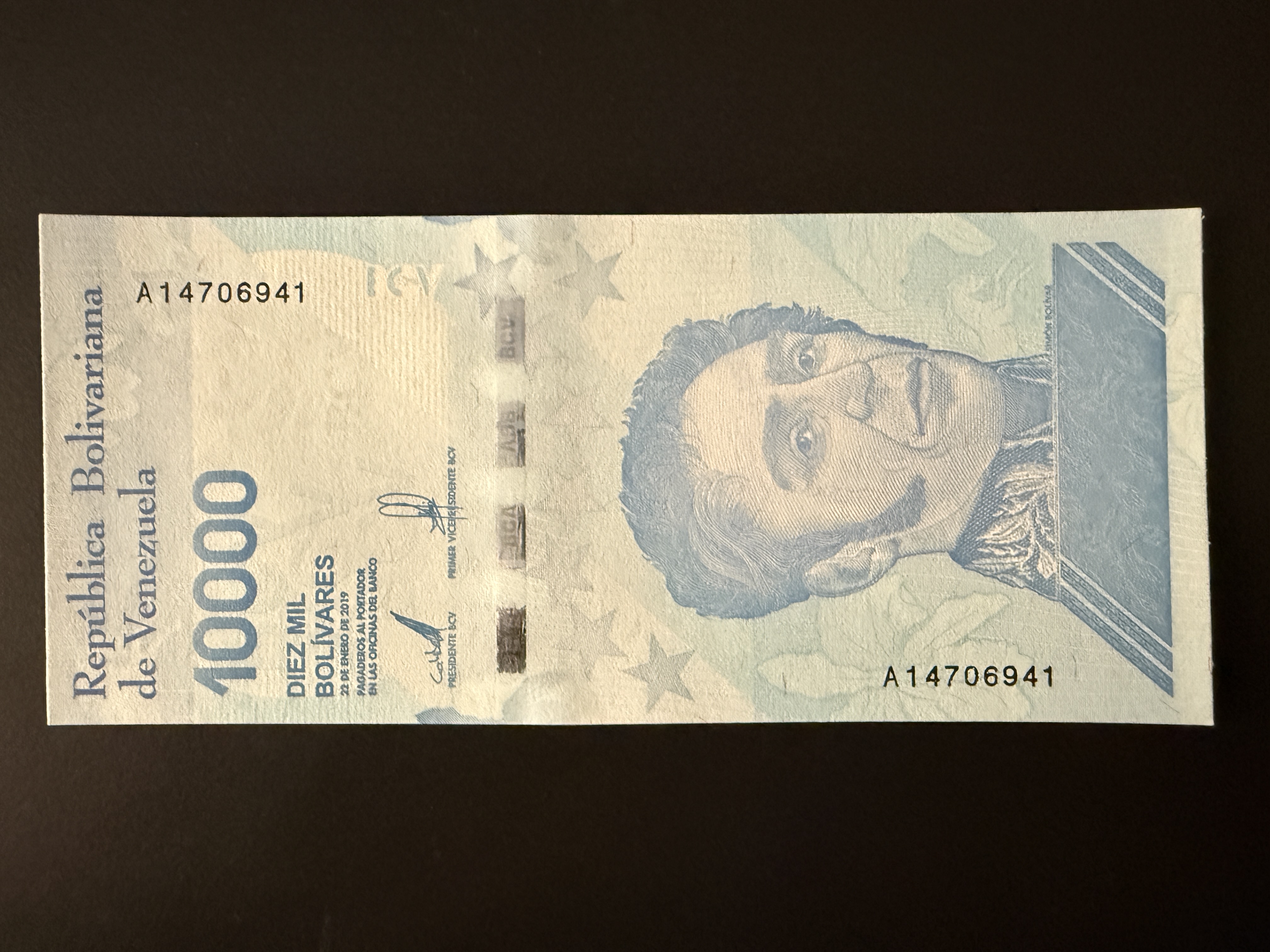 VENEZUELA 10000 Bolivares 22.1.2019 (2020) (P.109) UNC