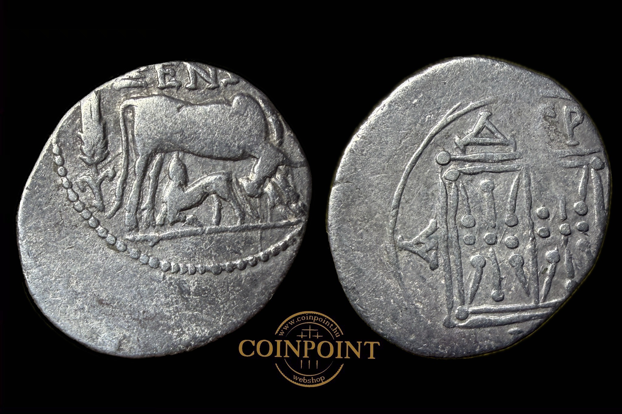 Illyria Dyrrhachion drachma (i.e.275-248) MENIΣKOΣ HGC 3, 40 R! (kalász)