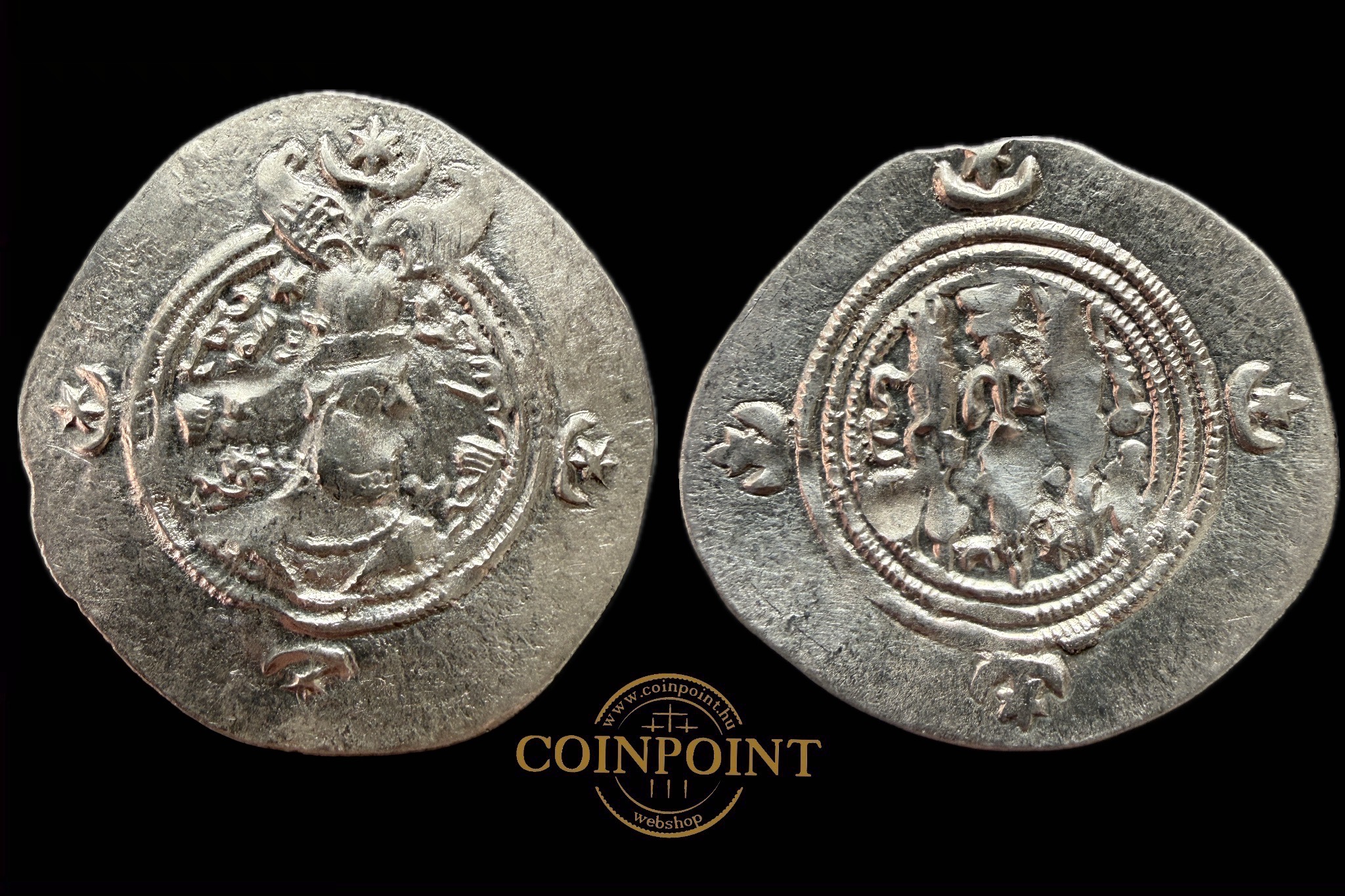 IV. Hormzid Szaszanida Drachma (i.sz.579-590) Mitchiner 1095-1097