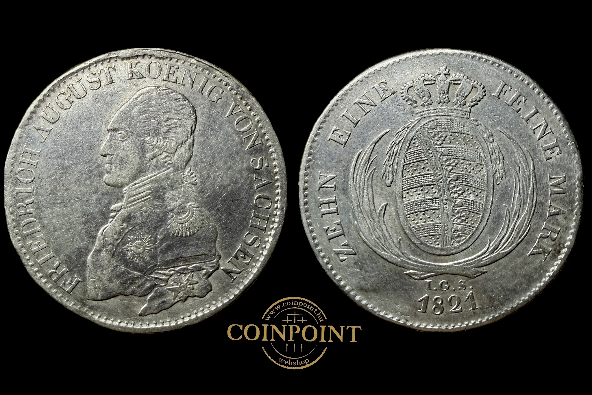 III.Friderick August Tallér 1821 KM 1077