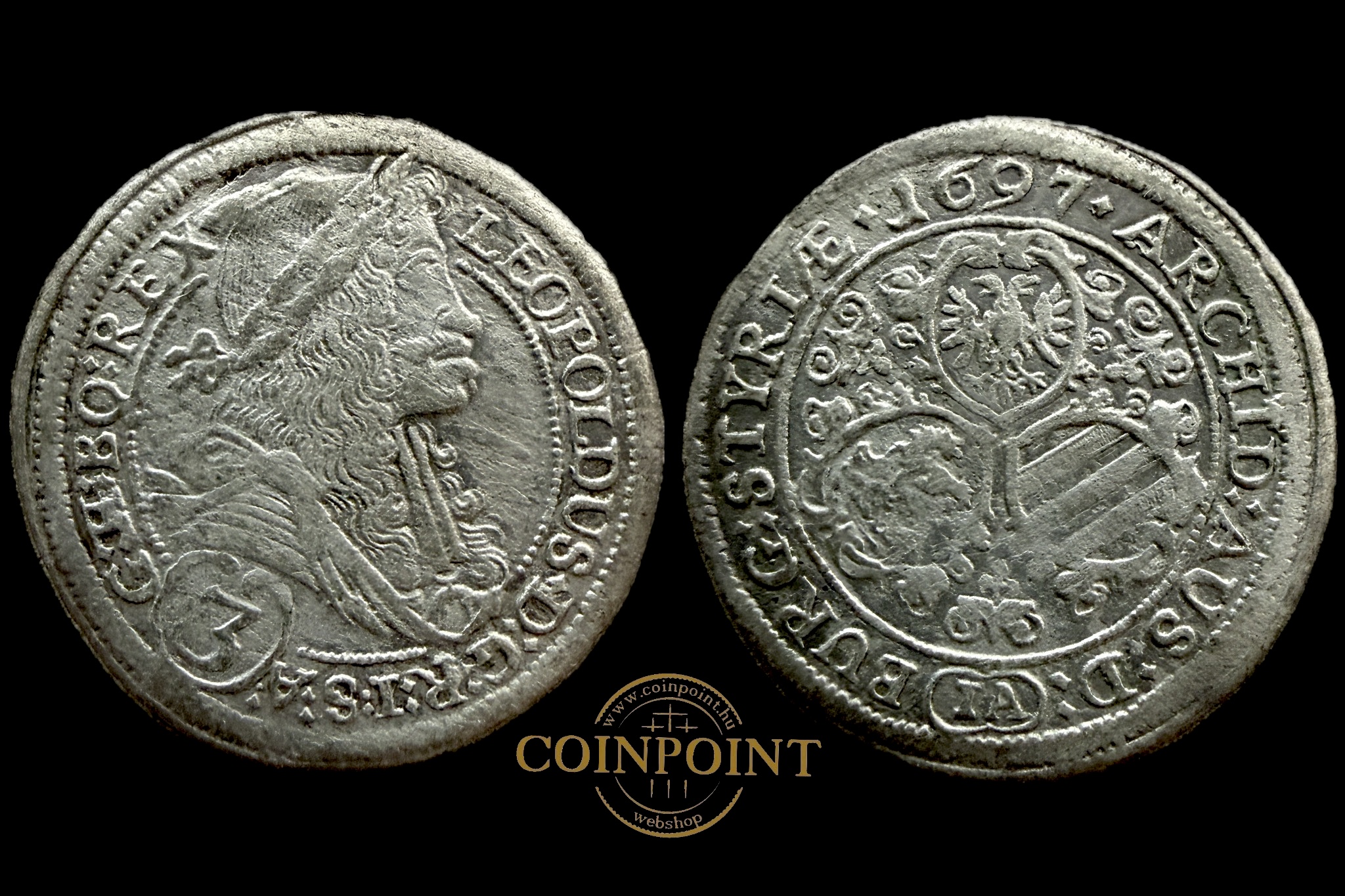 I.Lipót 3.Krajcár 1697 Gratz