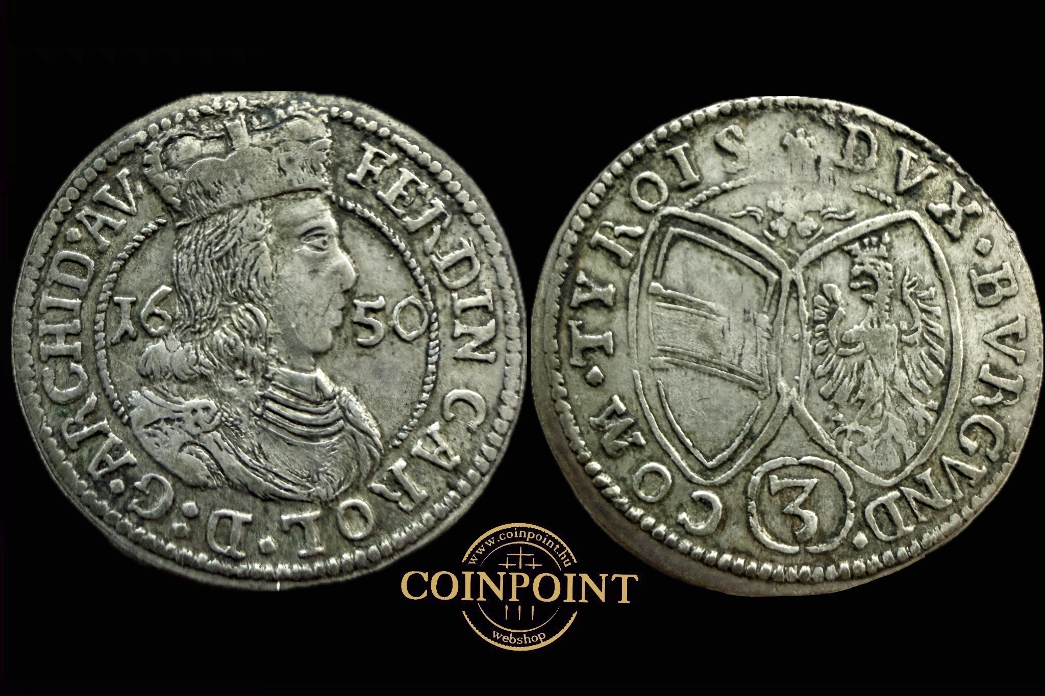 III. Ferdinánd Károly (1650) 3 krajcár Hall