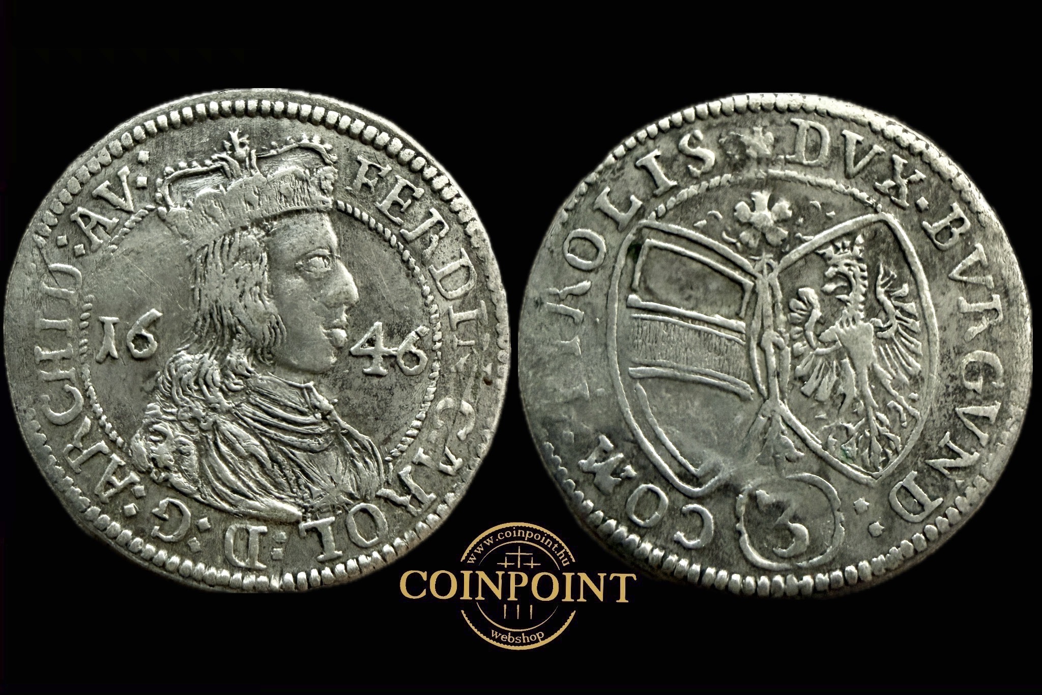 III. Ferdinánd Károly (1646) 3 krajcár Hall