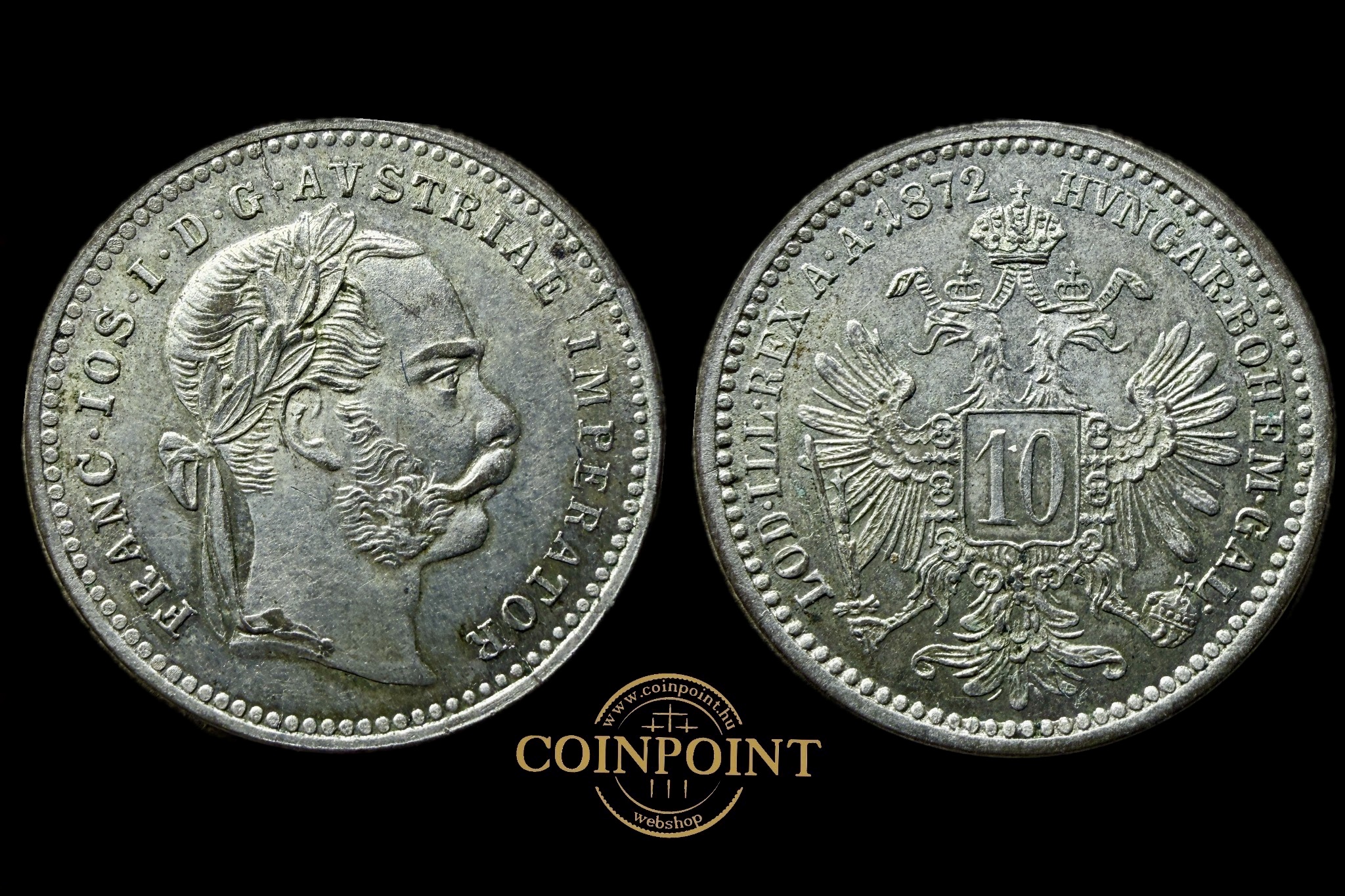 Ferenc József 10 Krajcár 1872 UNC