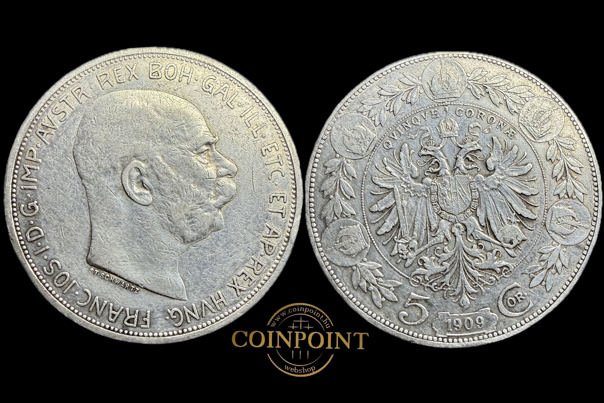 Ferenc József 5 Corona 1909 KM2813