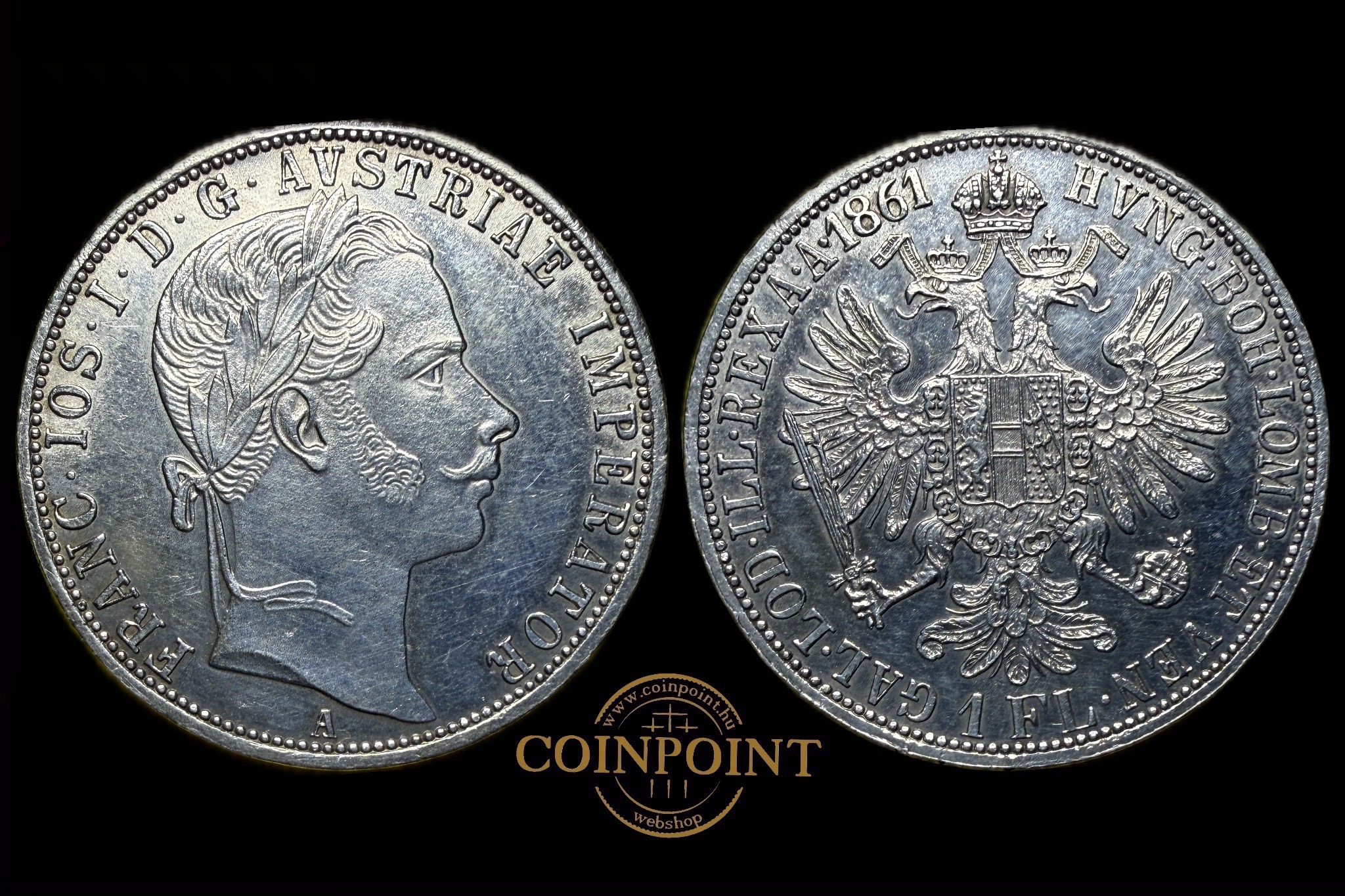 Ferenc József 1 Florin 1861A 