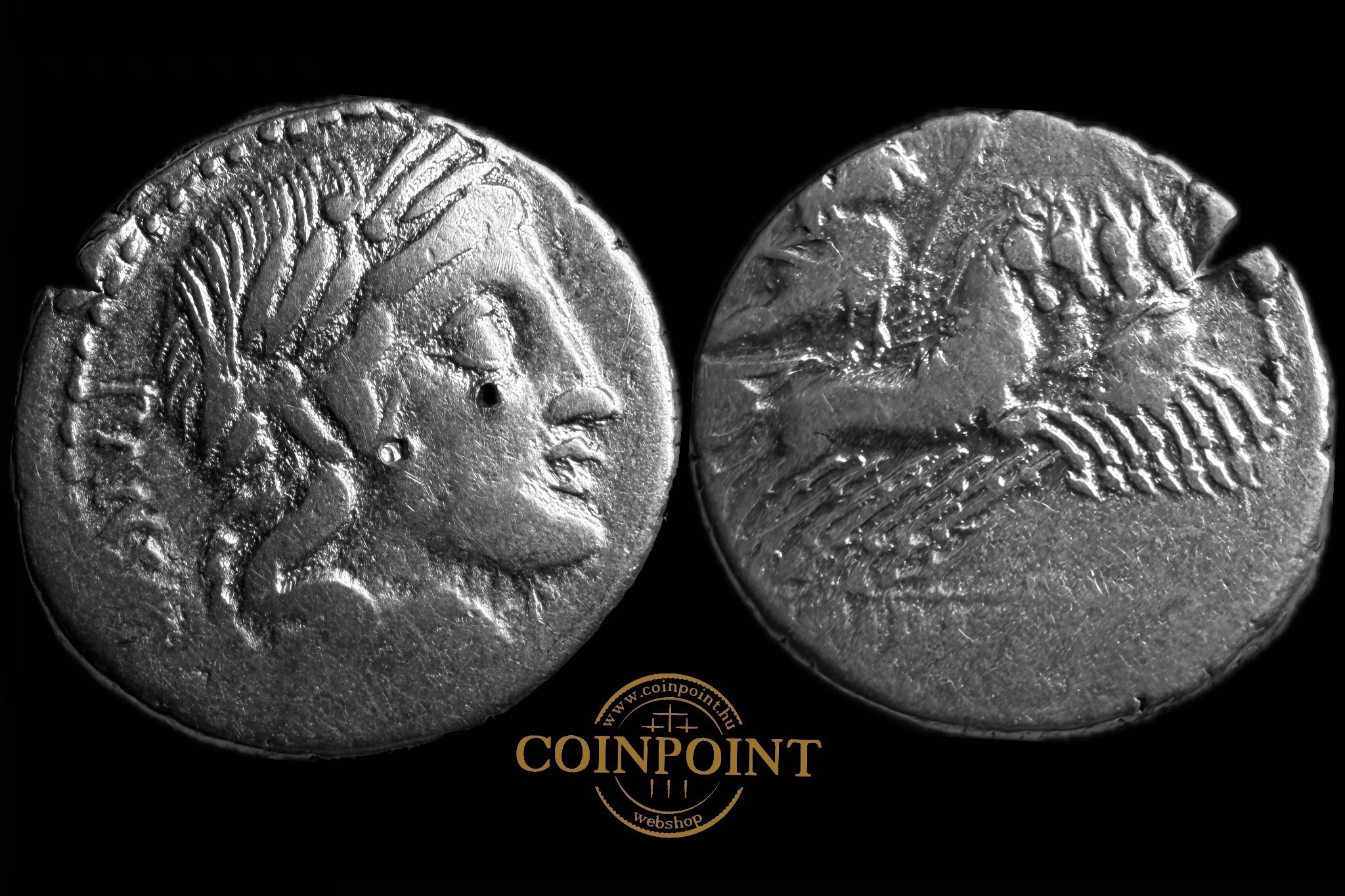 C. Vibius C.f. Pansa (i.e.90) Dénár Róma