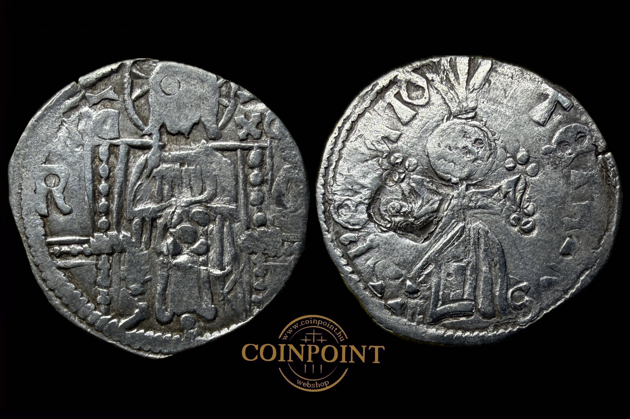 Szerbia Dusán István  Stefan IV.Uroš Dušan(1345-1355) Dénár (felülbélyegezve