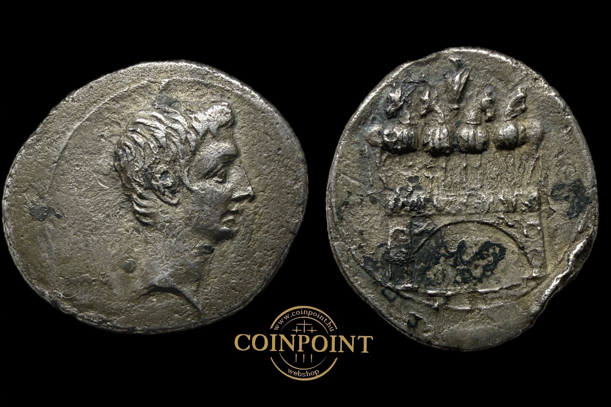 Octavian (Augustus) Dénár (i.e.44-27) RIC 267