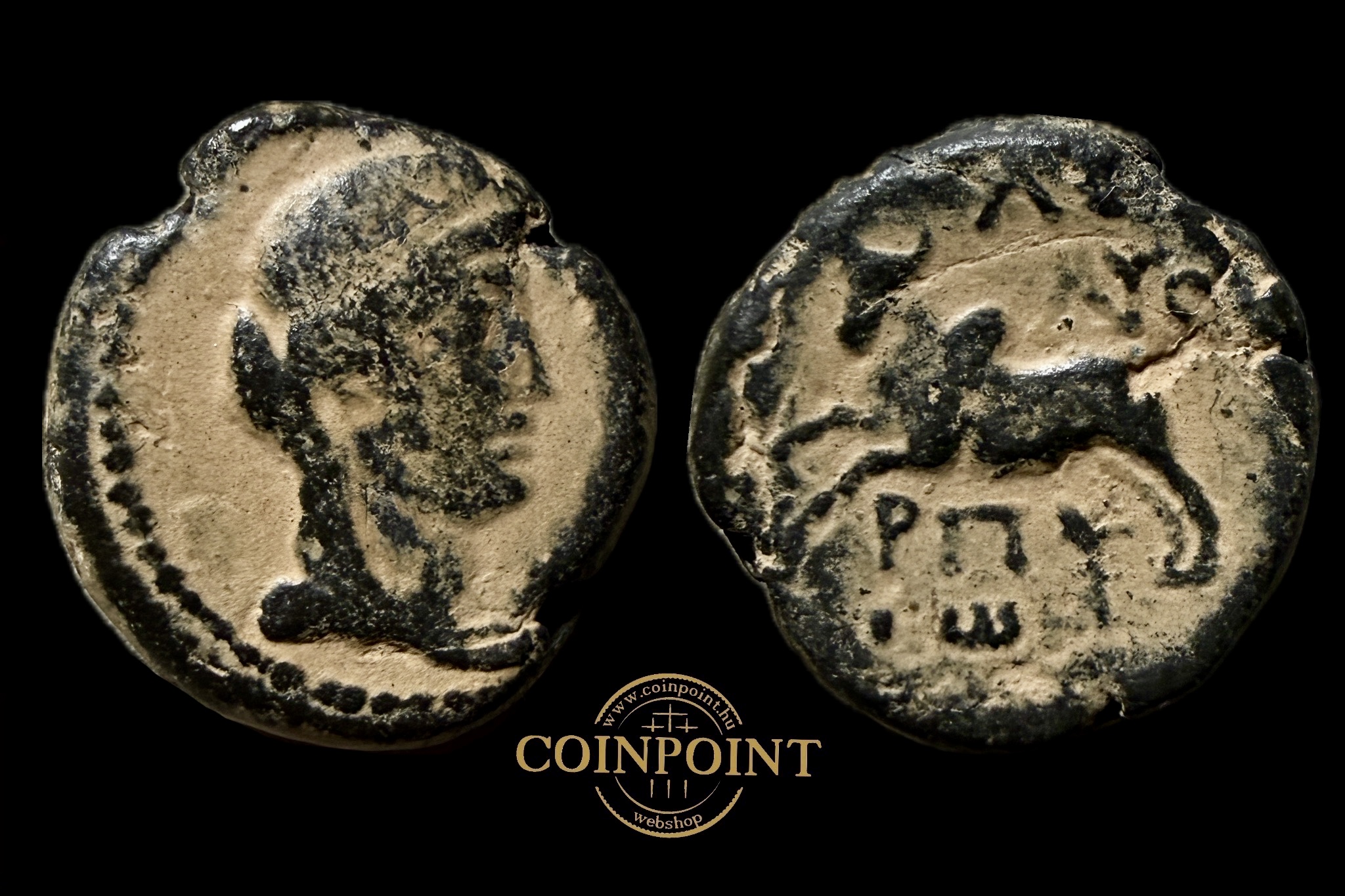 Főnicia Arados Astarte fejes (i.e.II-I..sz.) AE