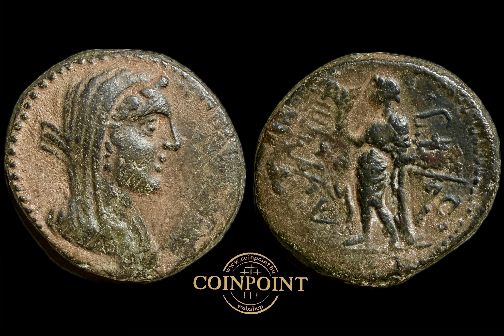 Főnicia Marathos II.Berenike fejes (i.e.II.sz.) AE