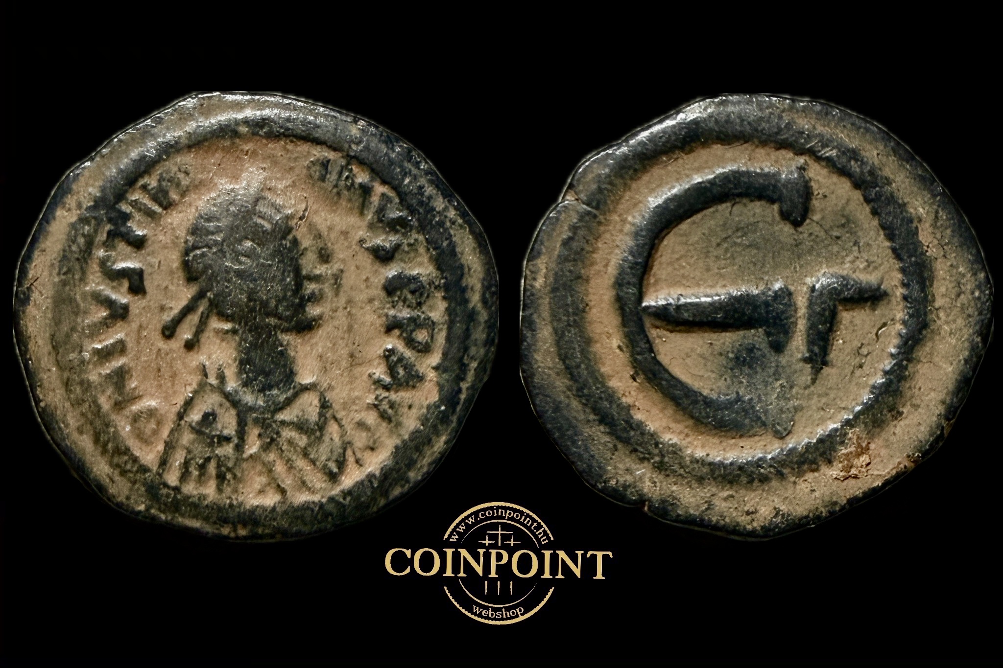 I.Justinianus Pentanummium (i.sz.527-565) AE