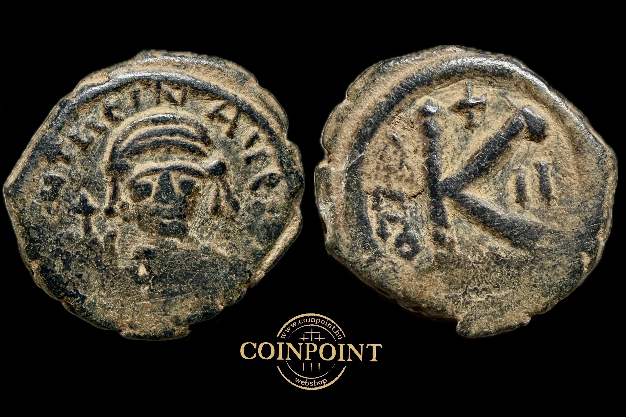 Marcus Tiberius (i.sz.582-602)AE Follis