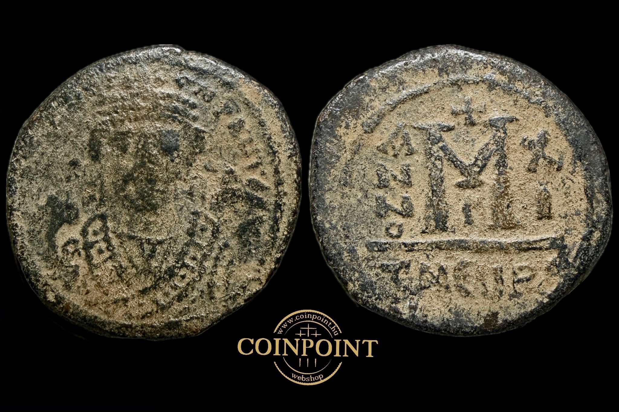 Marcus Tiberius (i.sz.582-602)AE Follis