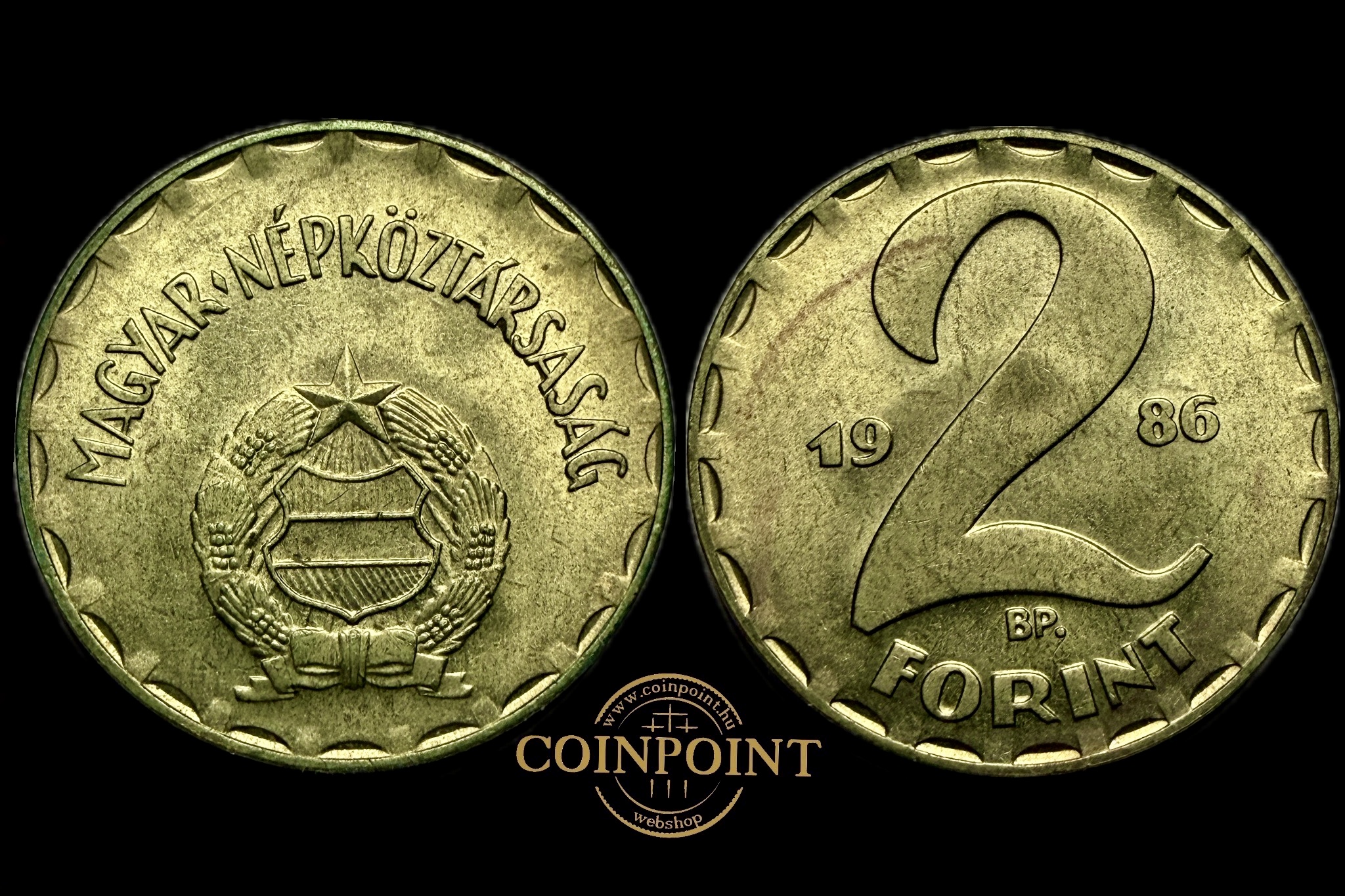 Magyar Népköztársaság 2 Forint 1986 UNC