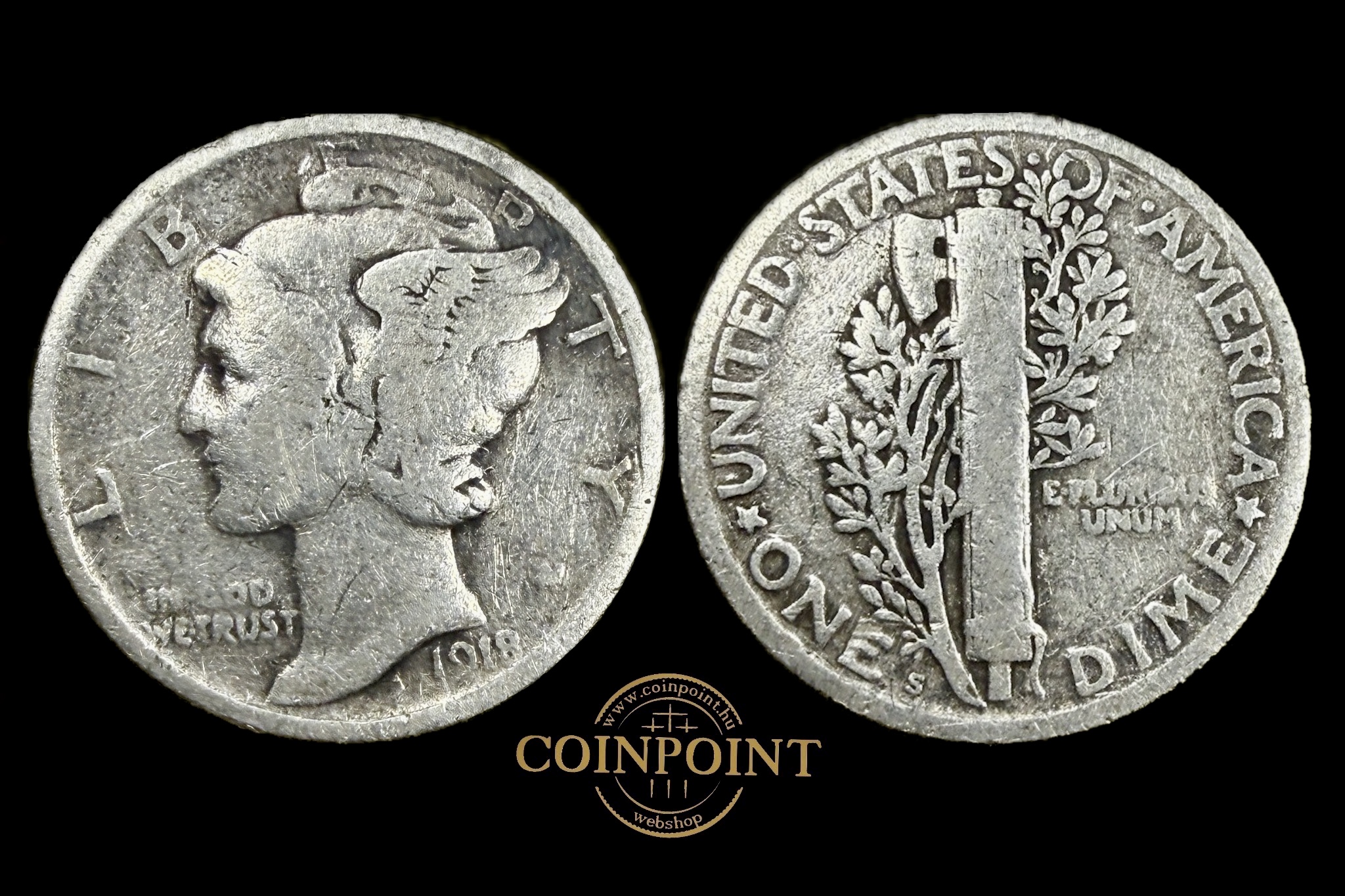 1 dime USA Mercury (1918)