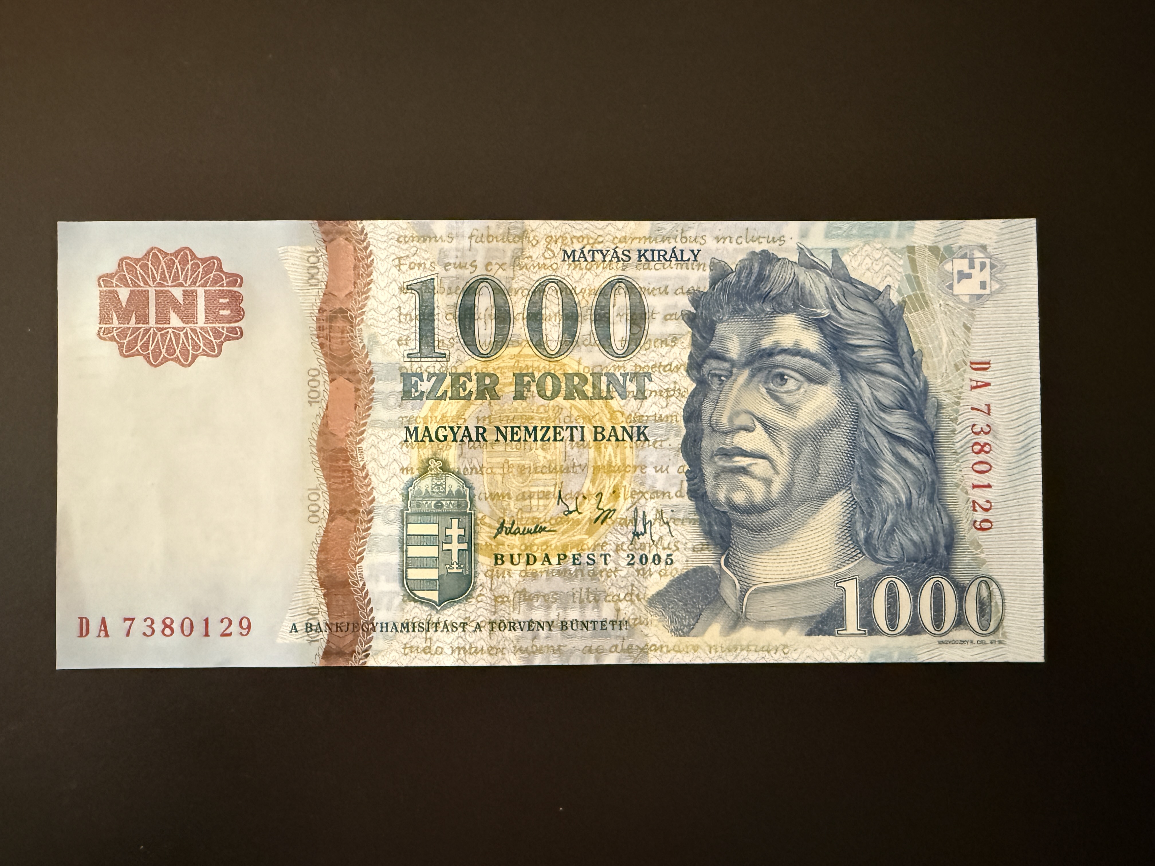1000 Forint UNC 2005 DA Adamo F55F