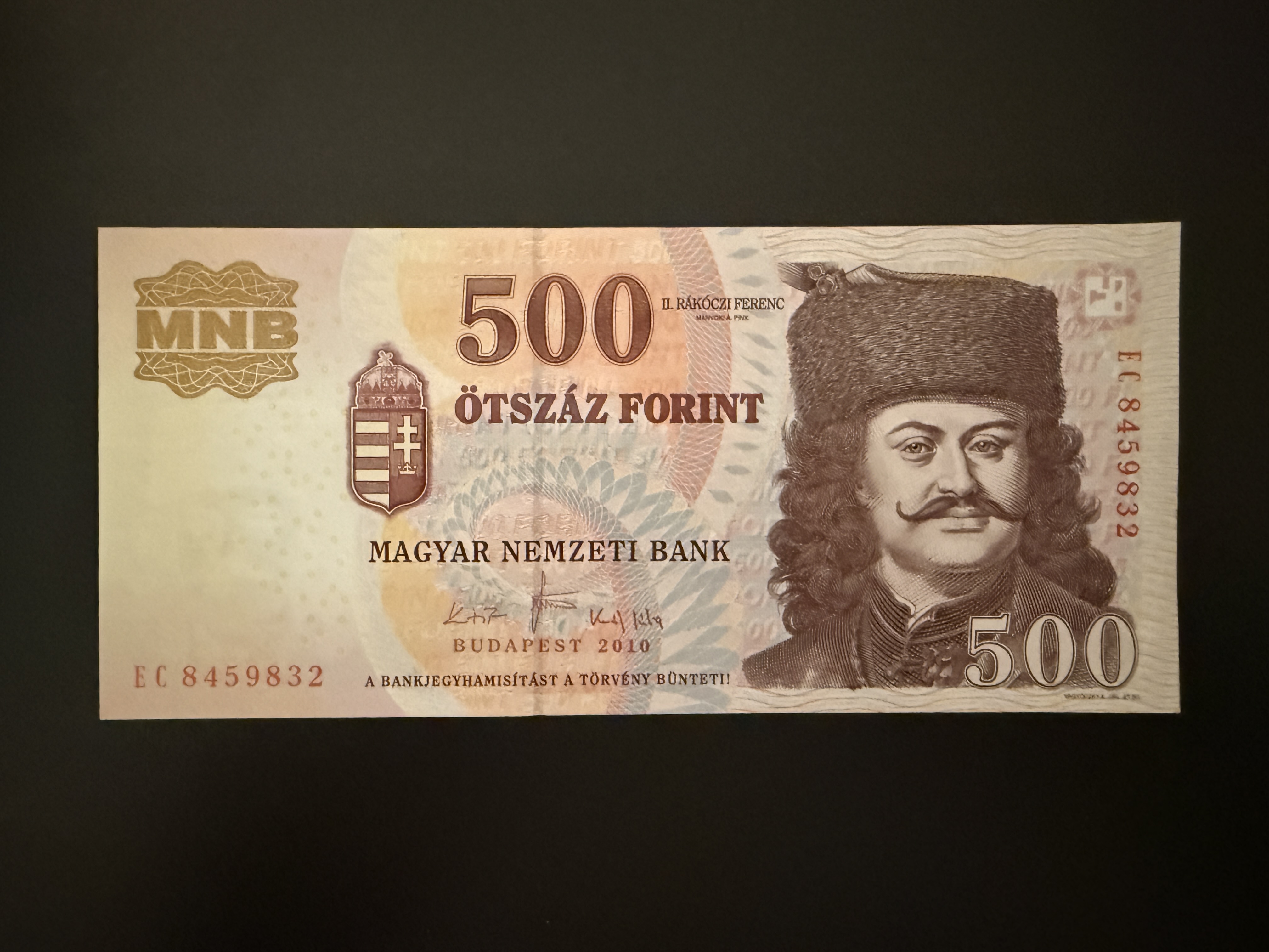 500 Forint UNC 2010 EC Adamo F54H2
