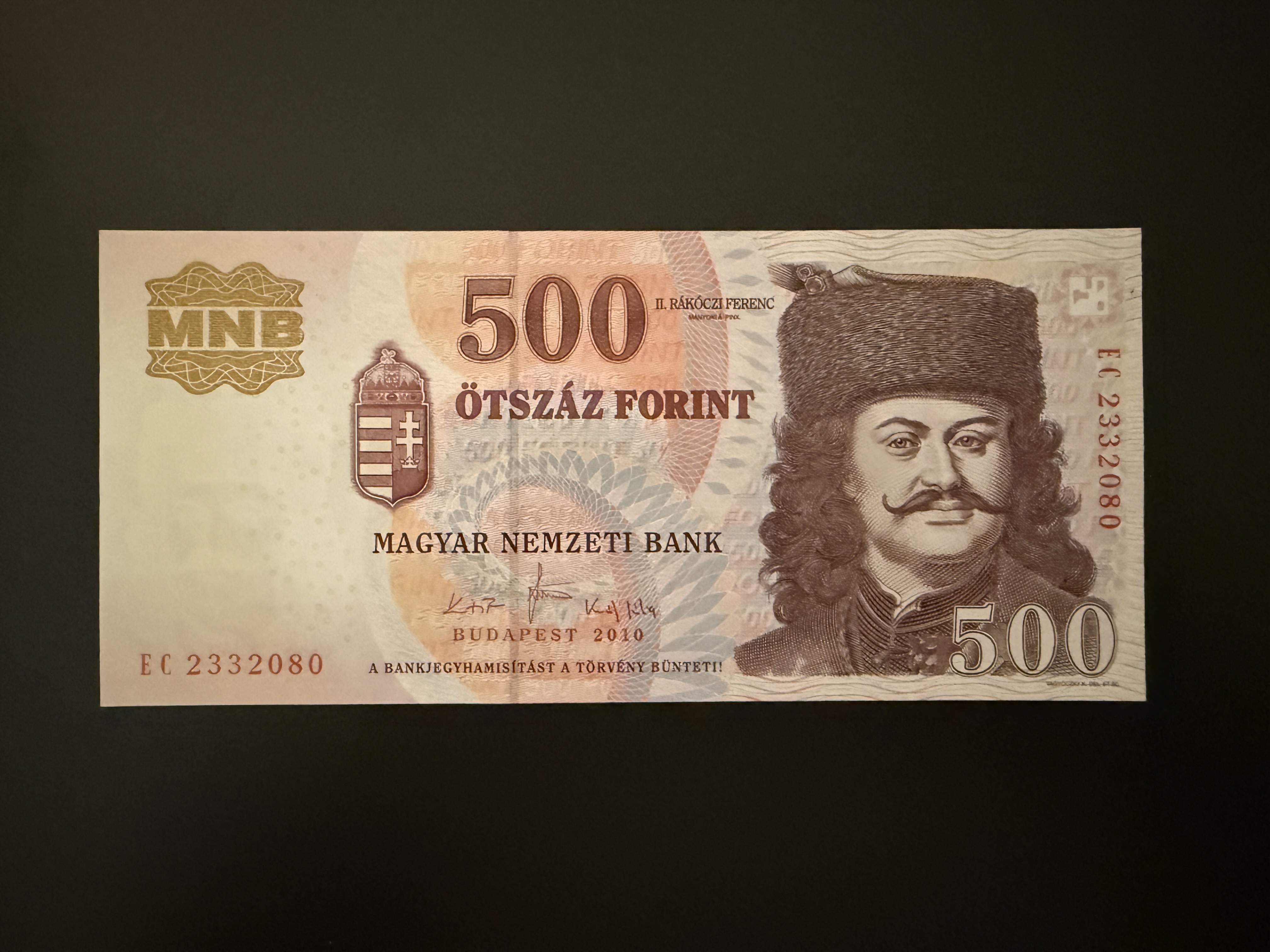 500 Forint UNC 2010 EC Adamo F54H2