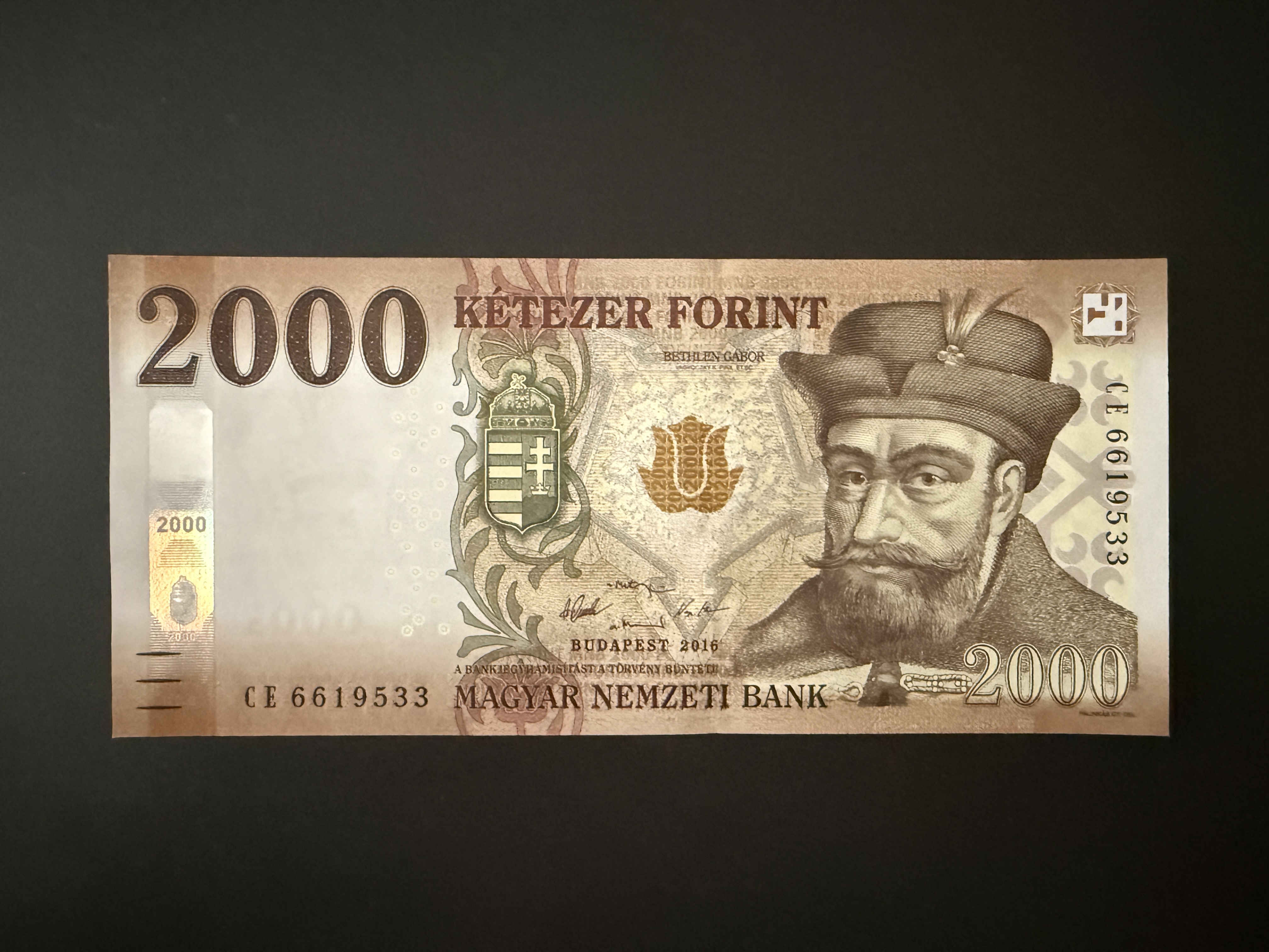 2000 Forint UNC 2016 CE Adamo F62.4