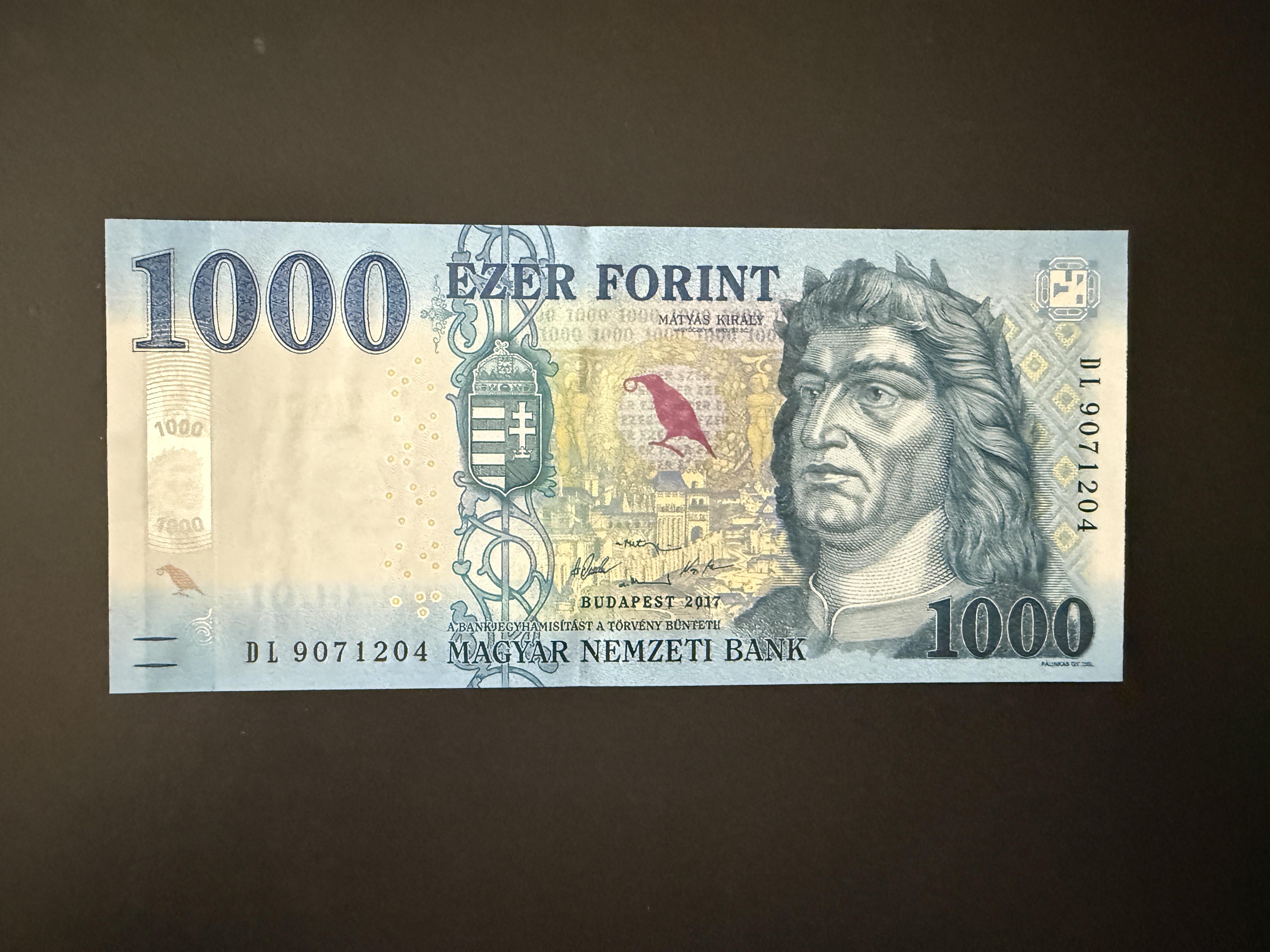 1000 Forint UNC 2017 DL Adamo F61.10