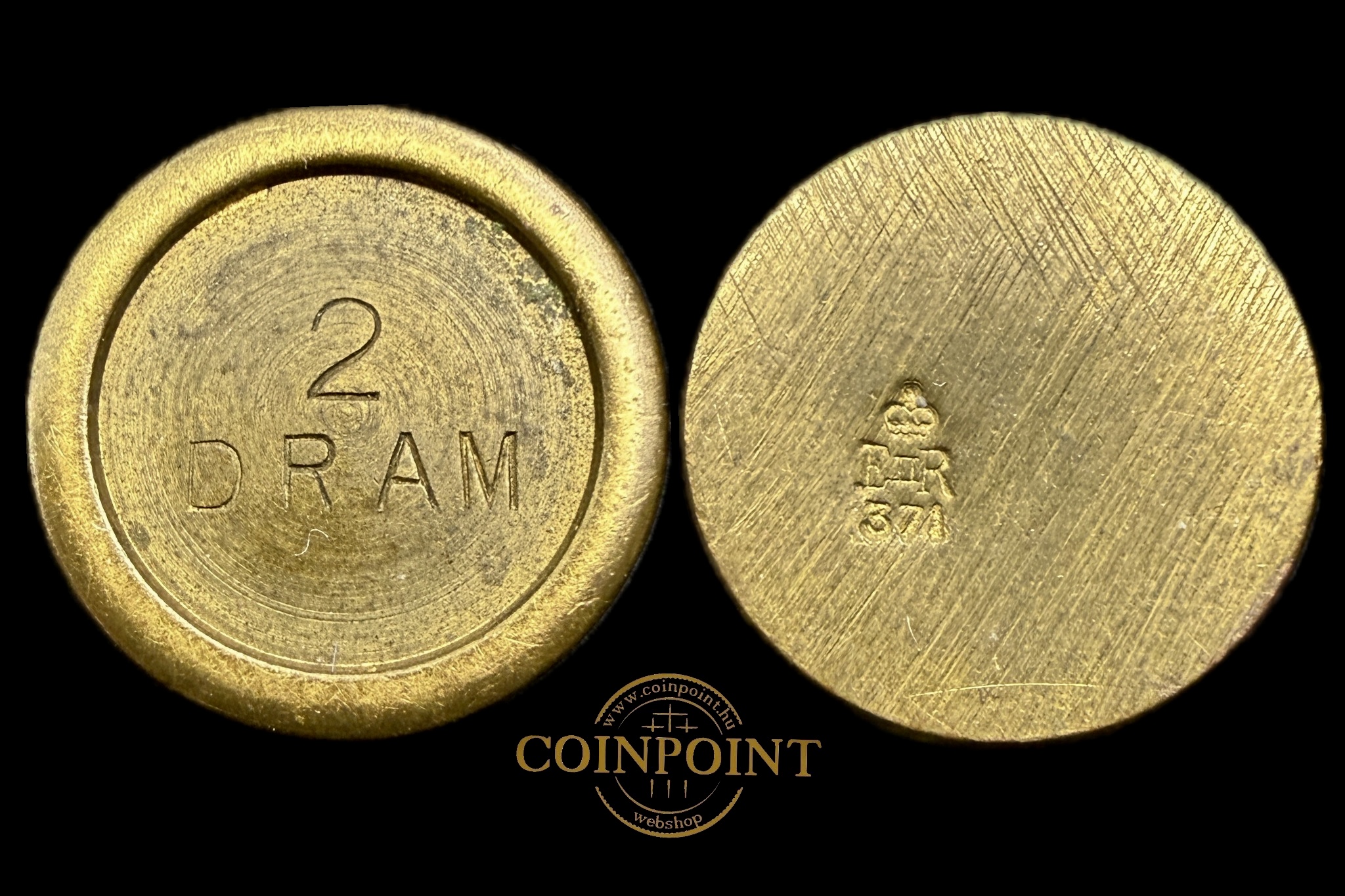 Brit Birodalom II.Erzsébet Gyógyszerészeti súly 2Dram (1952-1970)