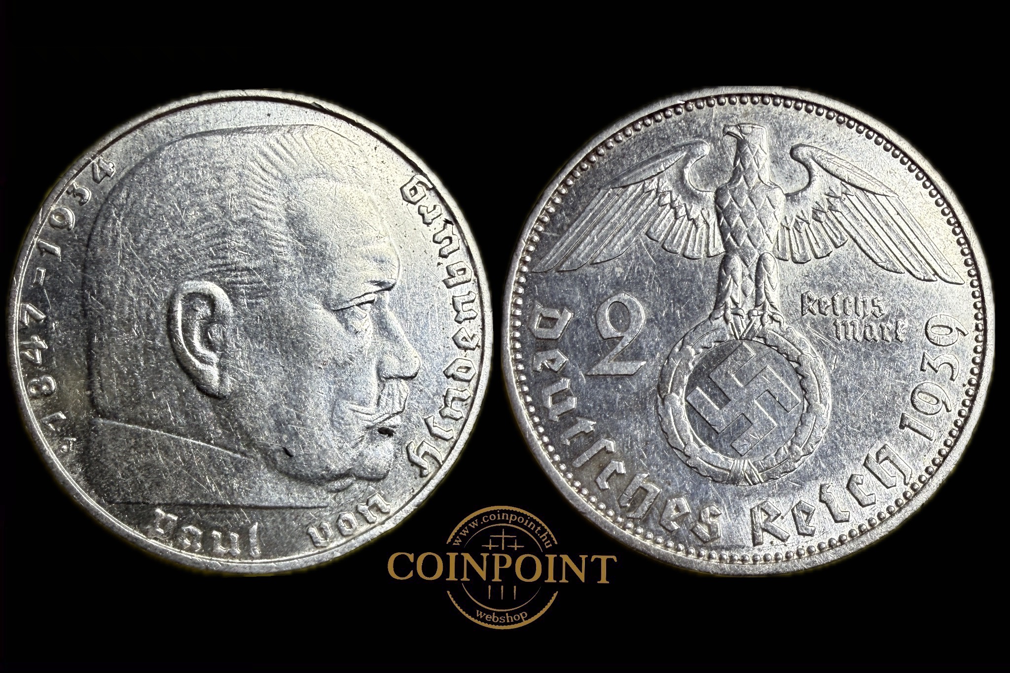 Reichsmark 2 Márka 1939 J
