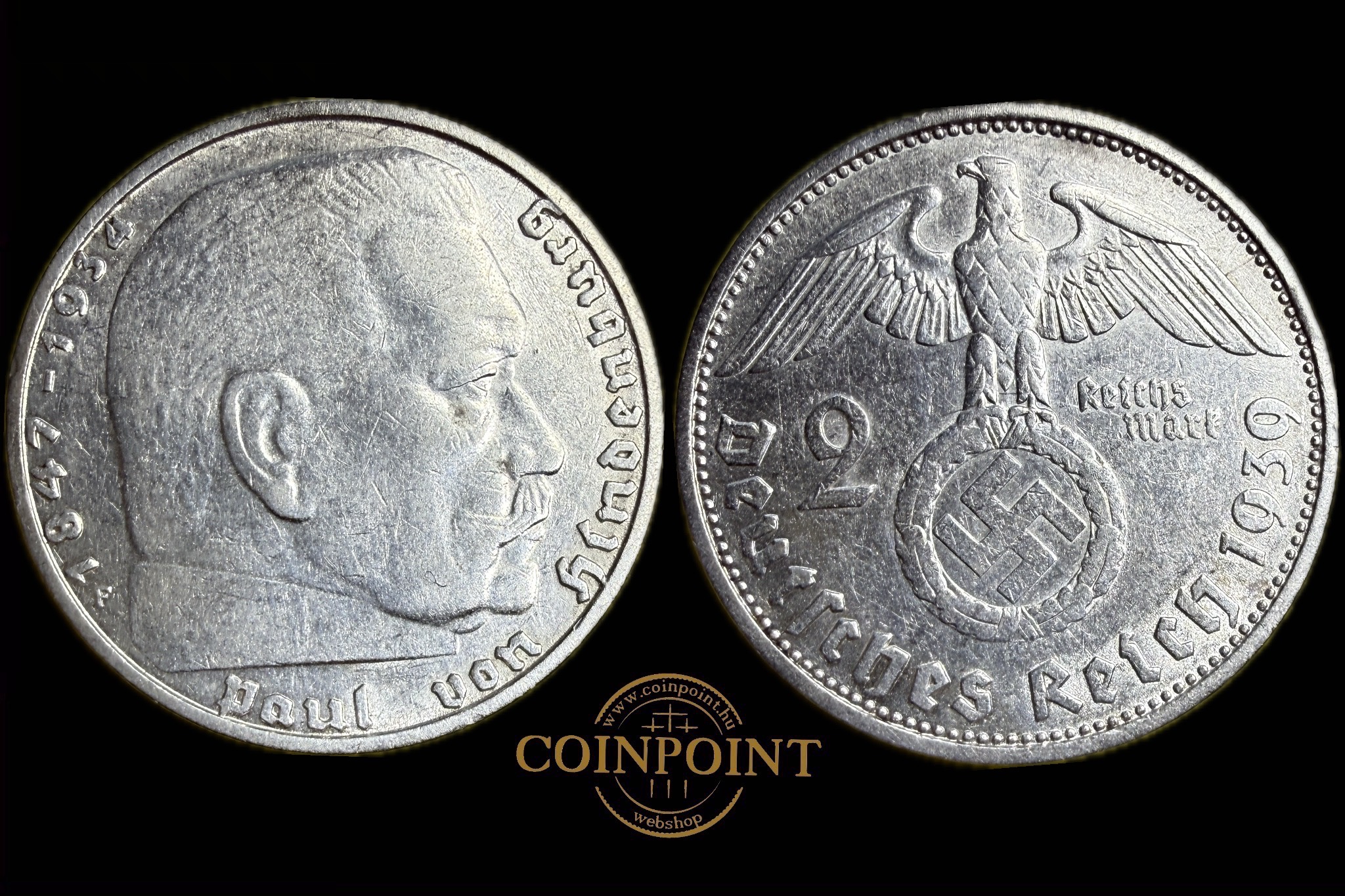 Reichsmark 2 Márka 1939 F