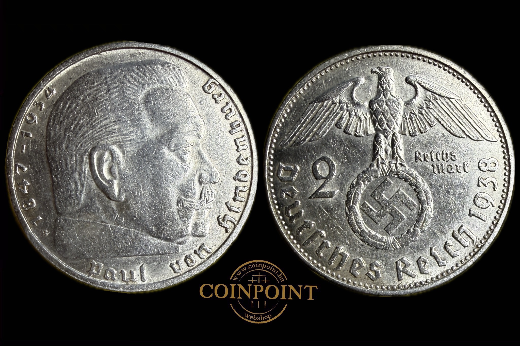 Reichsmark 2 Márka 1938 B