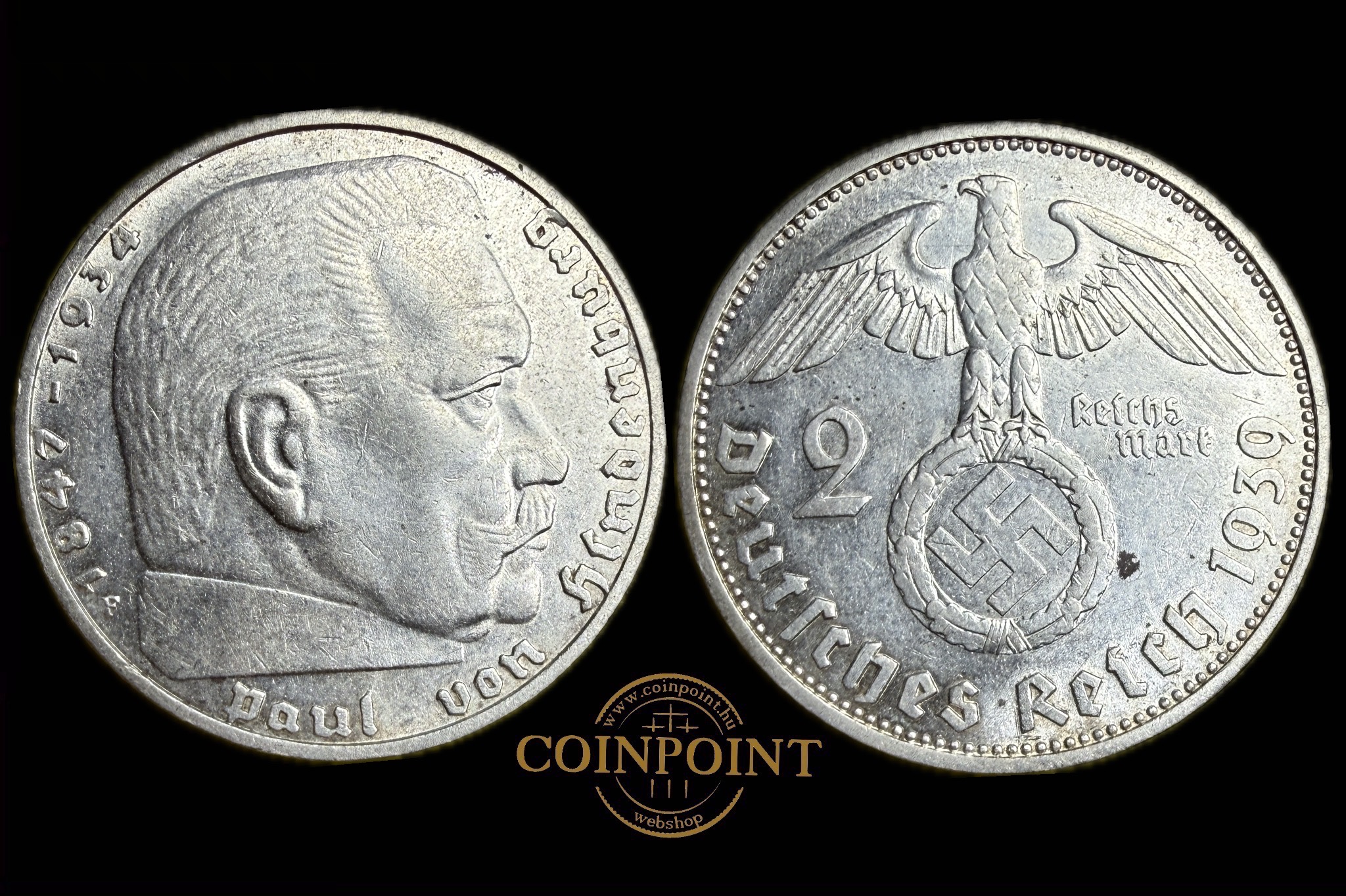 Reichsmark 2 Márka 1939 F