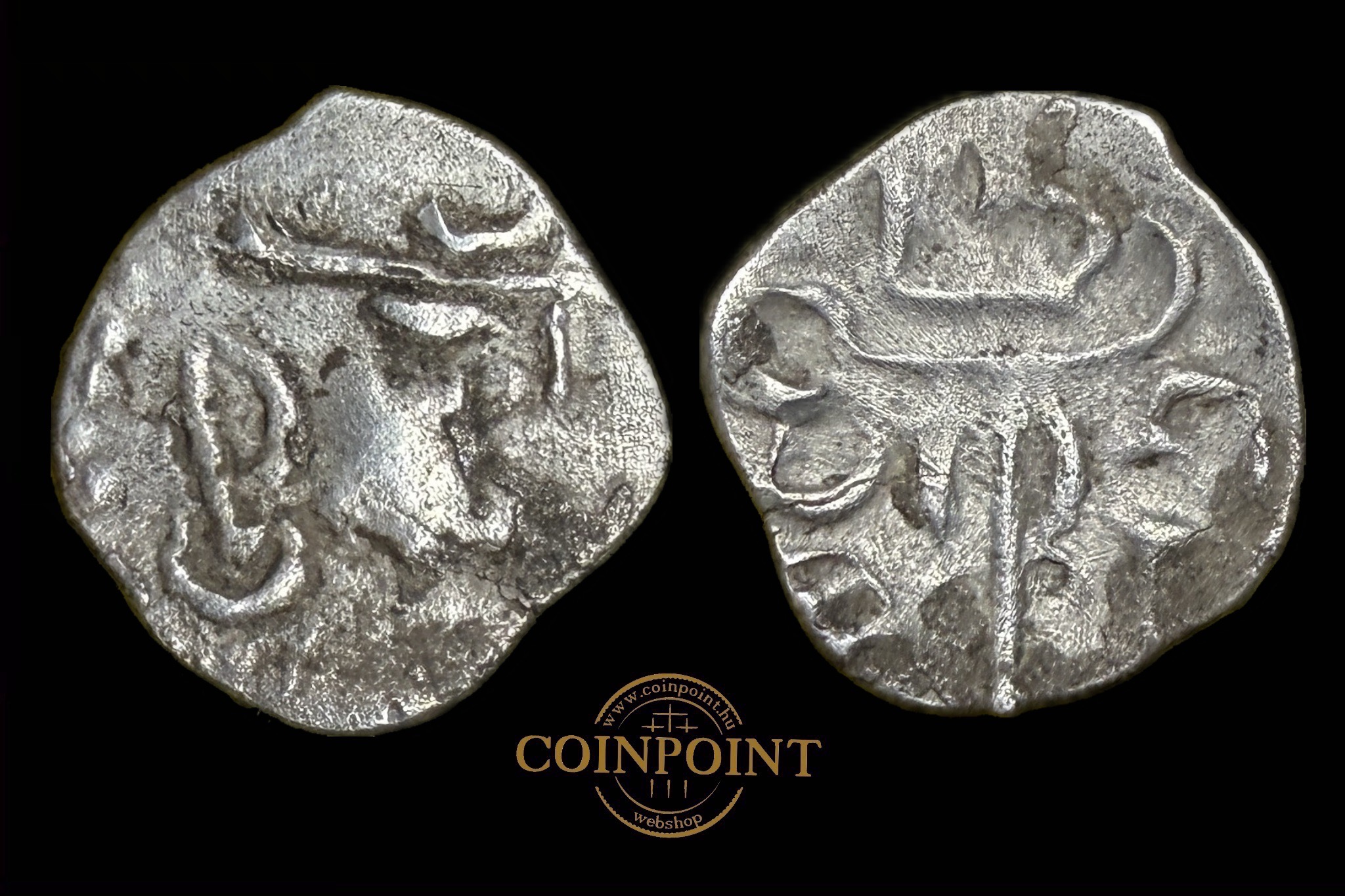 Hun Tribes Sri Yashaaditya obolus (i.sz.VI.sz.)Cf.Tandon, More 27