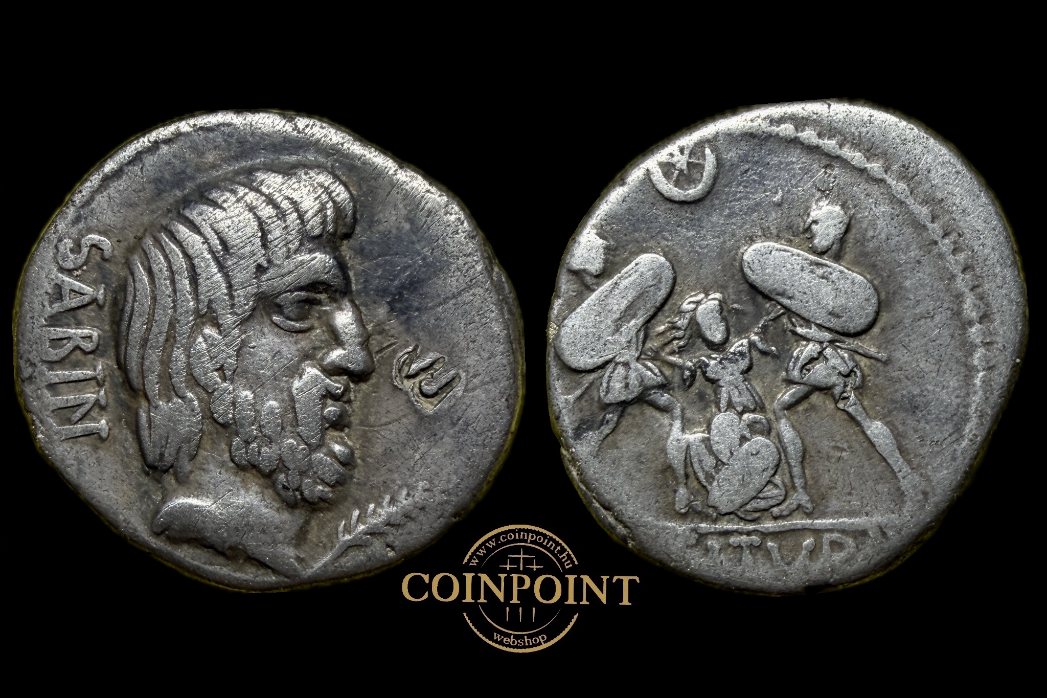 L.Titurius L.F. Sabinus (i.e.89) Róma Dénár